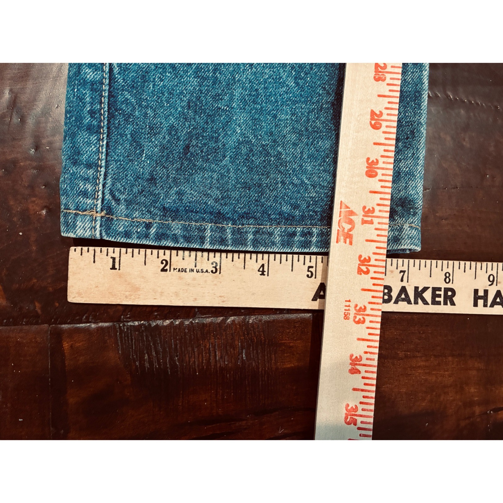 Vintage Gasoline Jeans Womens 30×33 High Waist Acid Wash Straight Leg Denim USA