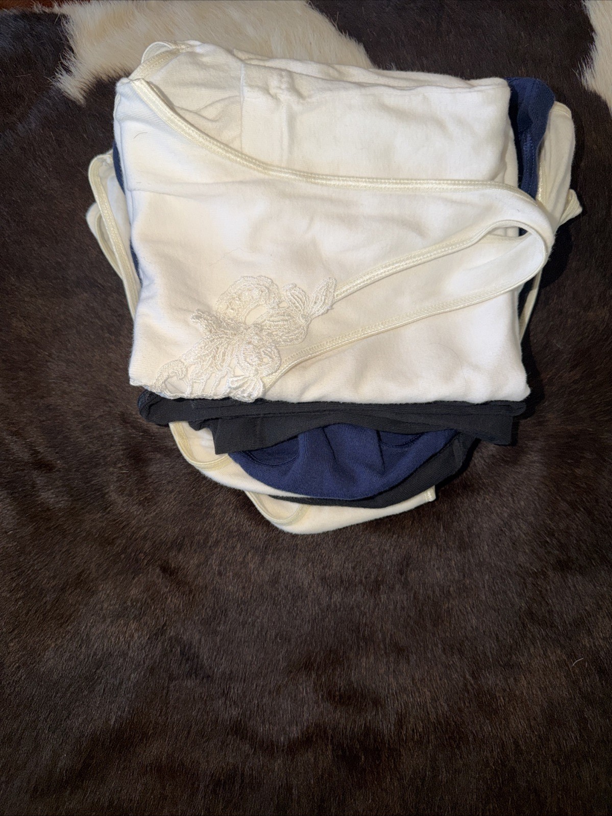 Vintage Intimates Nordstrom 100% Cotton Lingerie Hipster Bikini Camisol Lot Of 6
