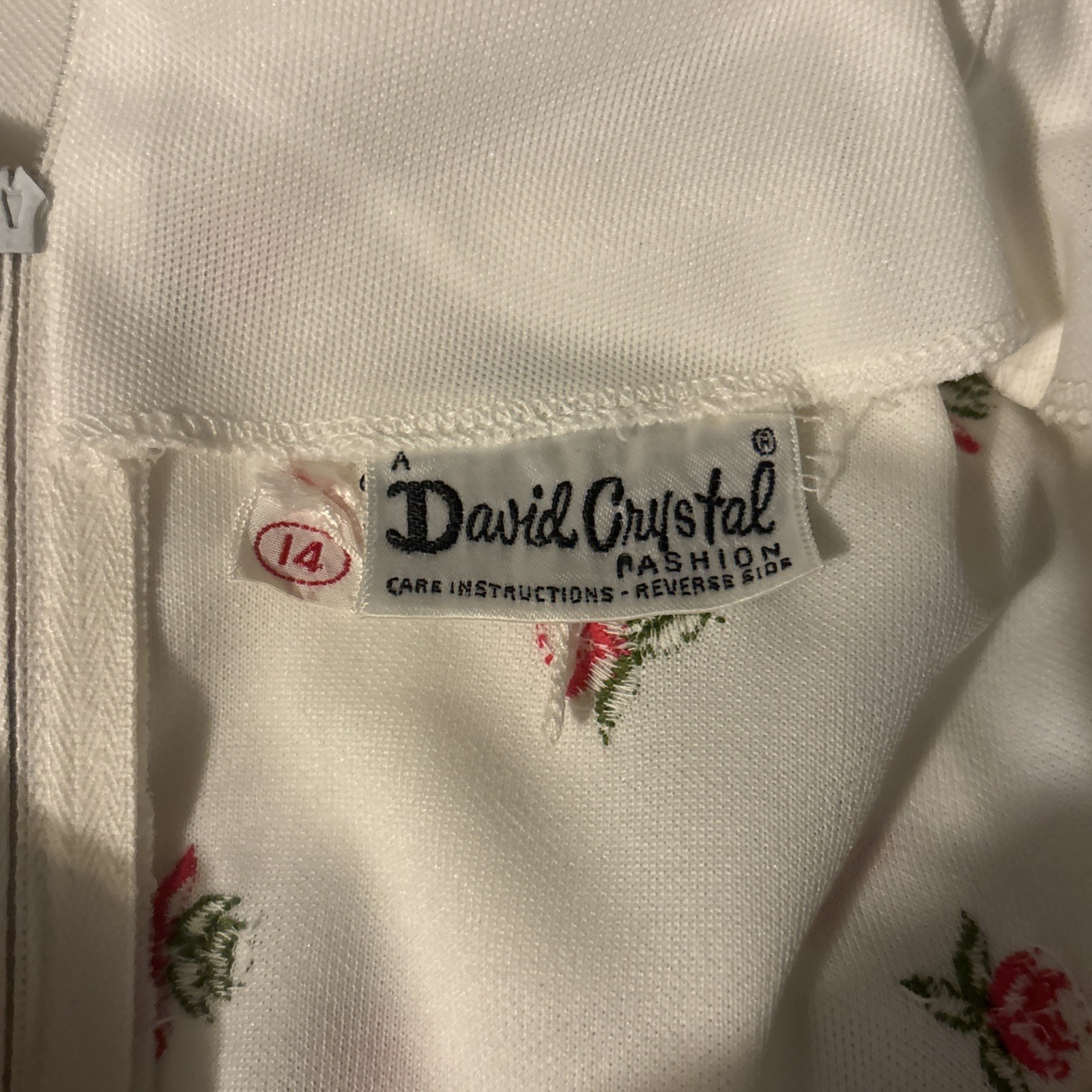 vintage david crystal dress