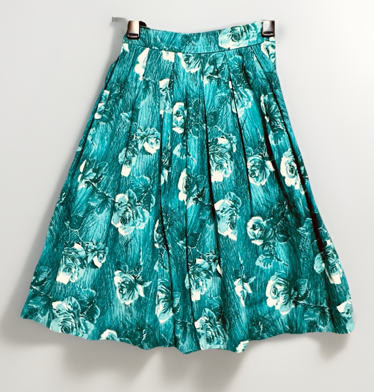 VTG 60s Gor-Ray Womens A-line Pleat Skirt Small 25 x 25.5&Prime; Preppy Ladylike
