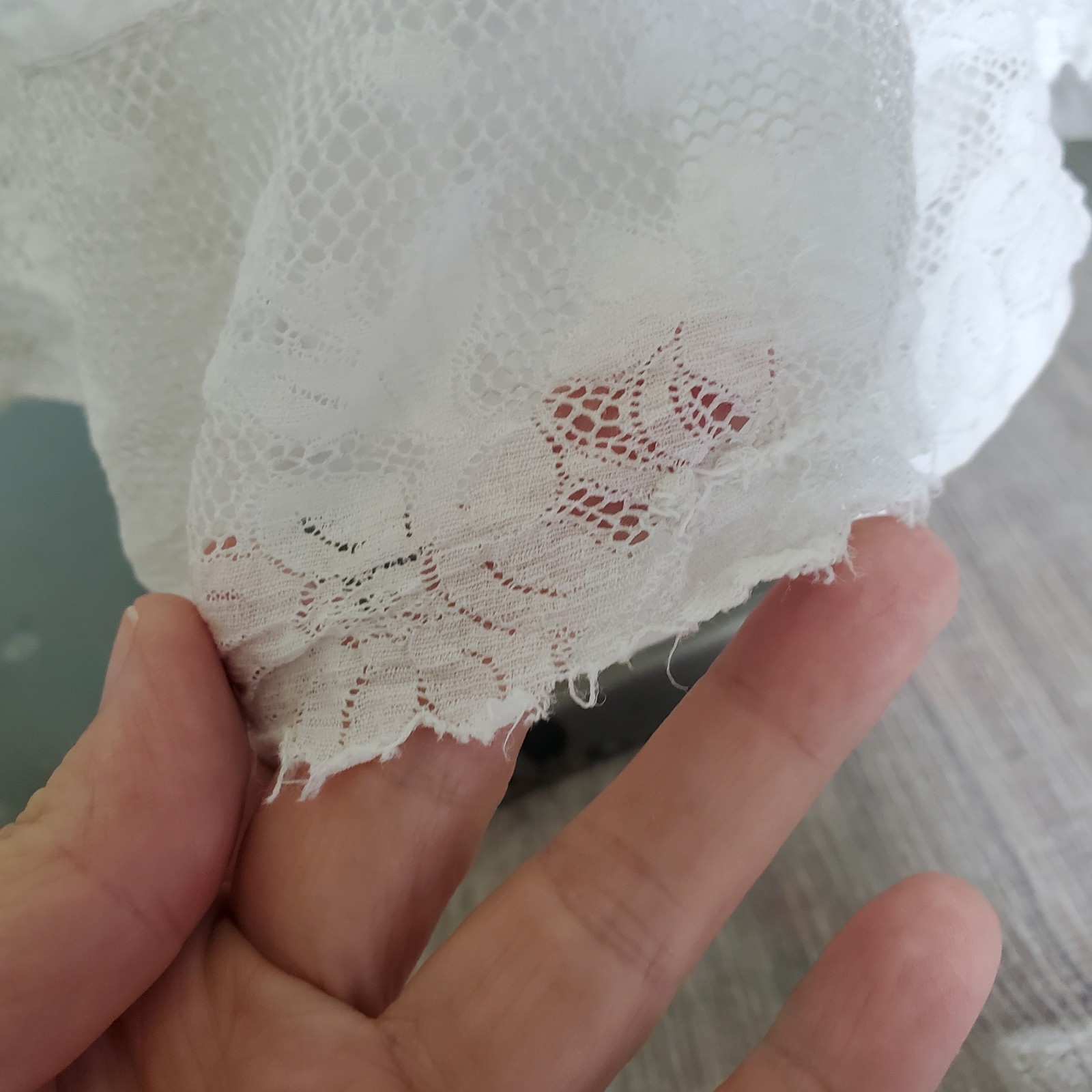 Antique Edwardian Petticoat Half Slip Cotton Vintage Hook Eye Floral Lace Xs 26&Prime;
