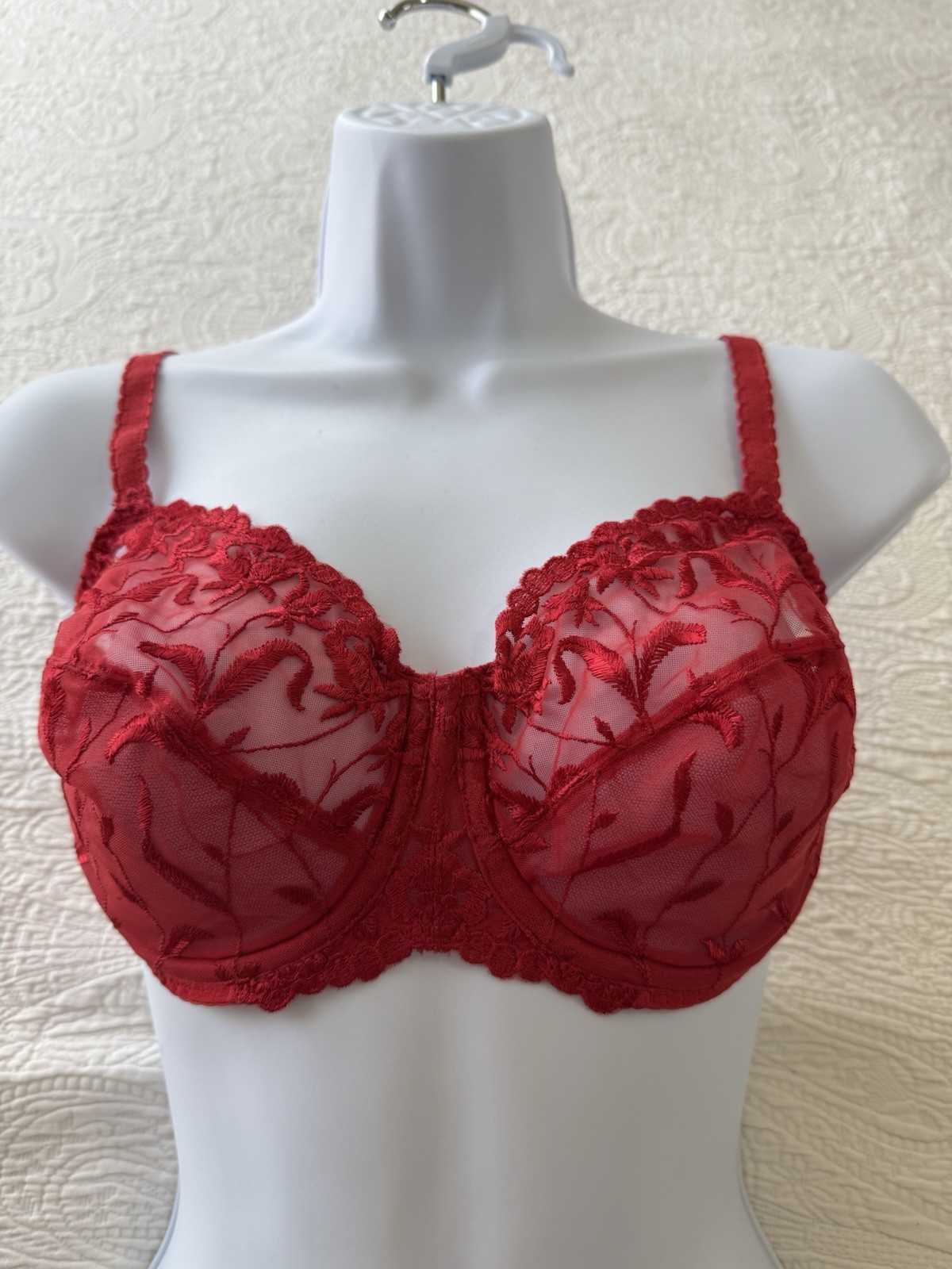 NWT NOS Vtg 2001 Victorias Secret 34D Angels Embroidered Balconet Bra CHRISTMAS