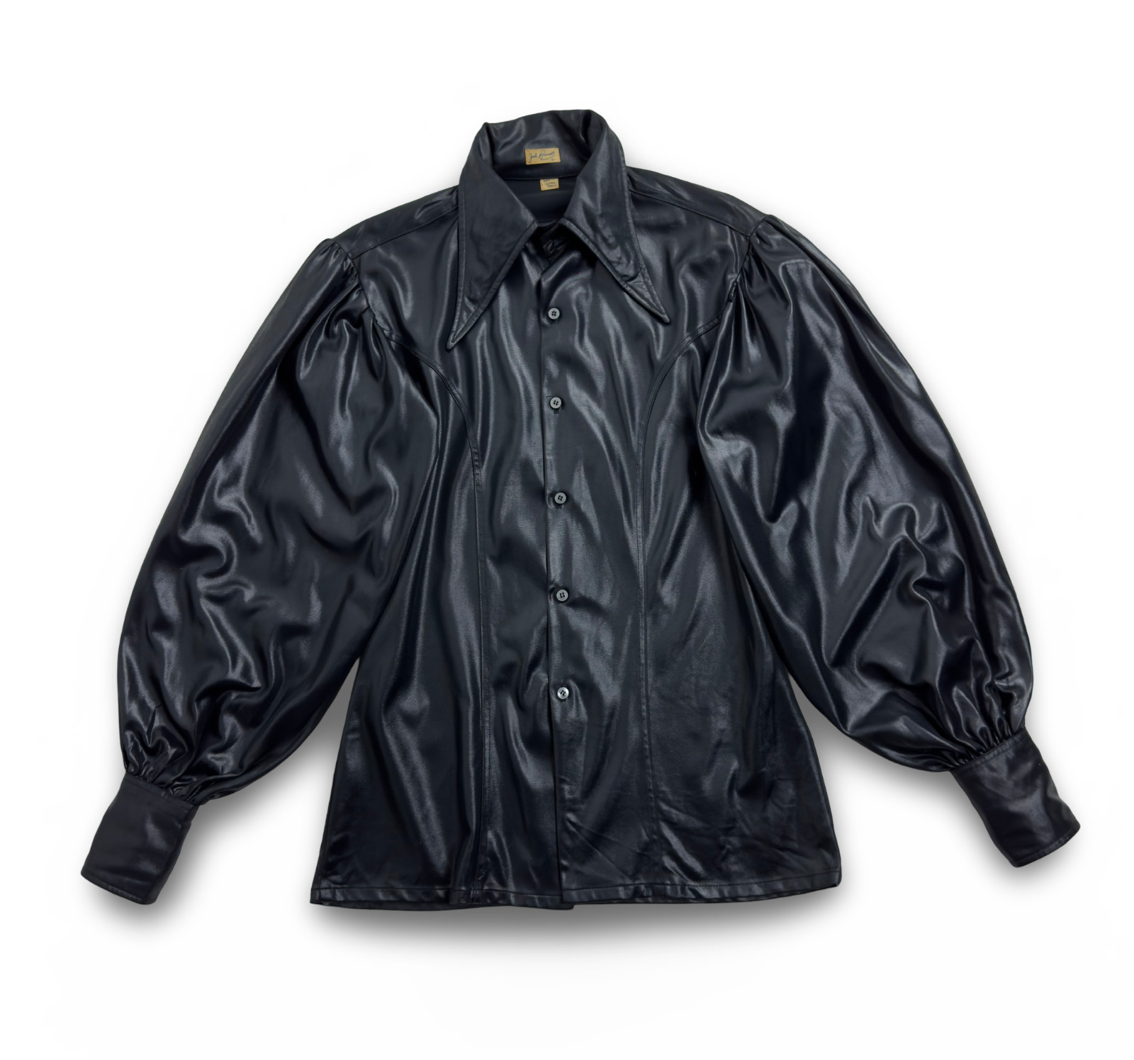 Archival 🔥 Jack McConnell Vintage 60s 70s Puff Sleeve Disco Shirt