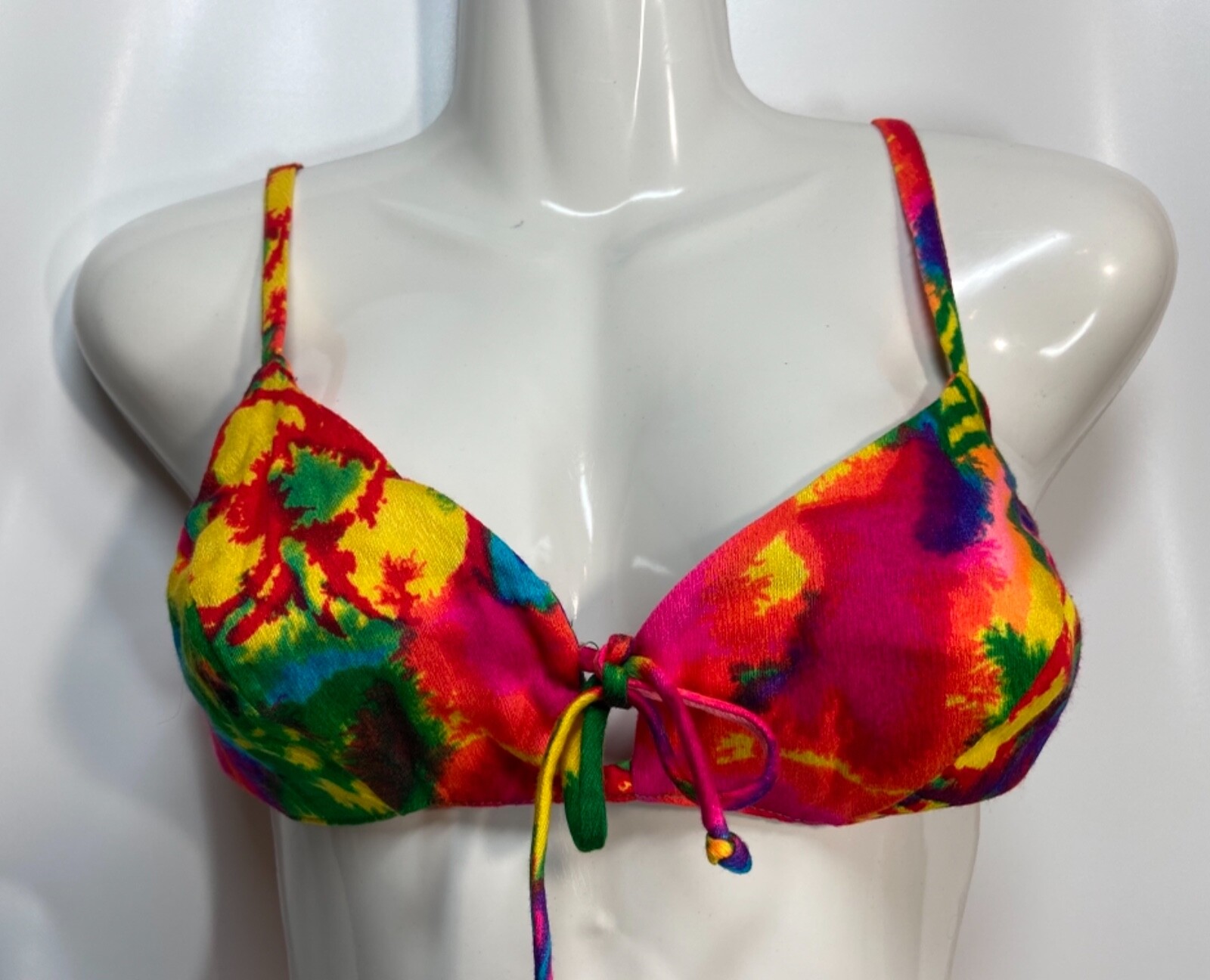 VTG 1960’s Psychedelic Tie Dye Bikini Swimsuit Handmade By Wedgewood No Size Tag