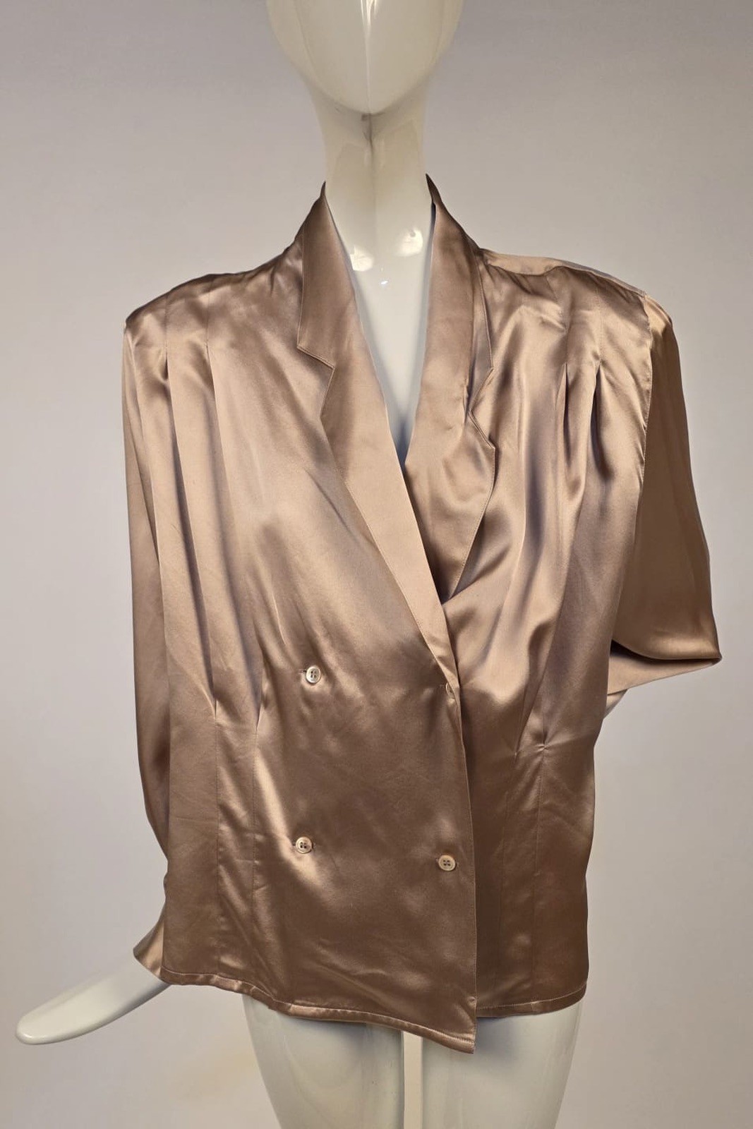 VINTAGE 1980’S SATIN FINISH SILK TOP BY TALBOTS SIZE 8 US