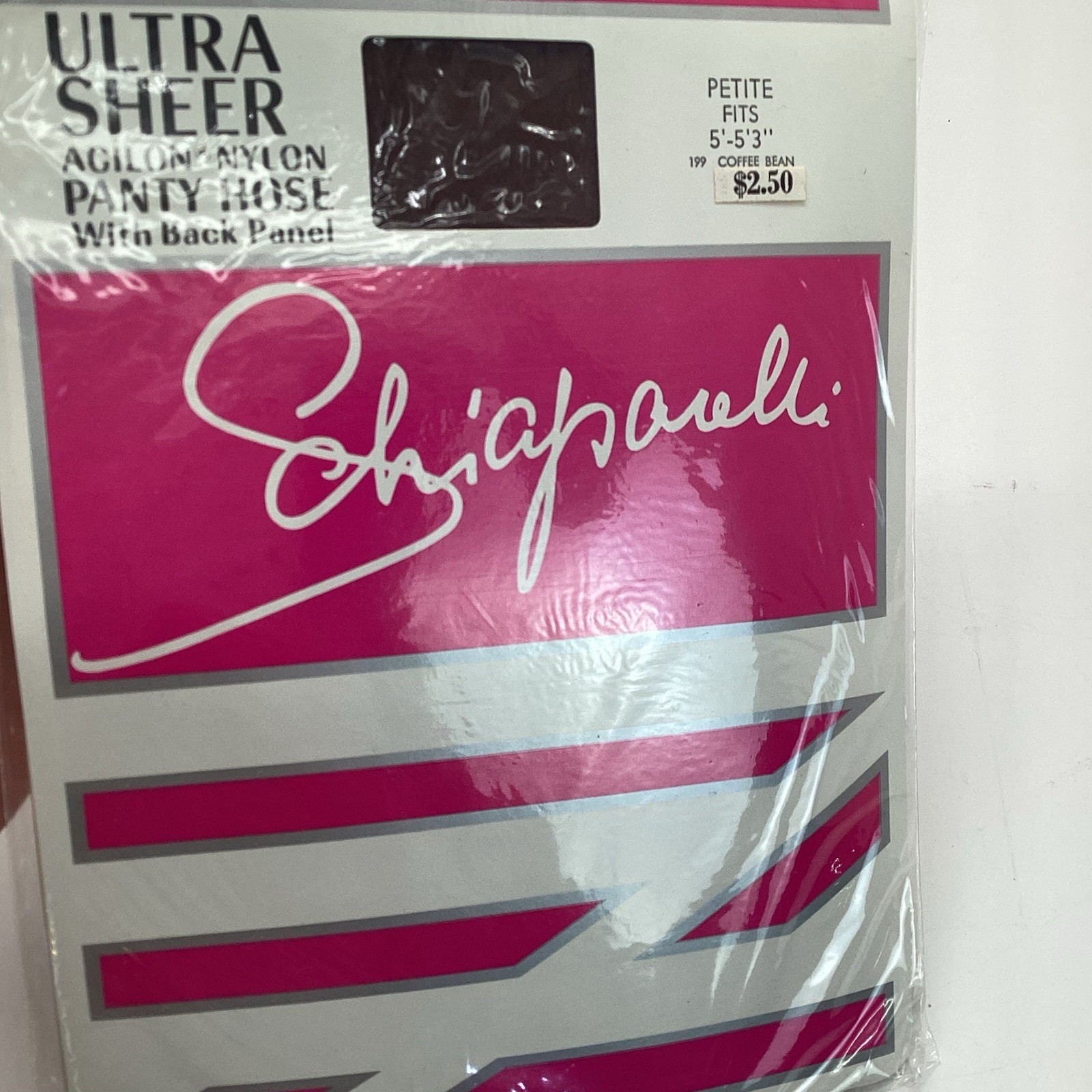 Schiaparelli Supp-Hose Pantyhose Petite Fits 5&prime; to 5&rsquo;3&Prime; Coffee Bean #199 Vintage