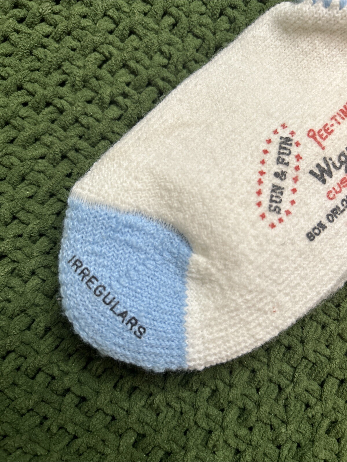 NOS VTG Wigwam Low Socks ankle 8.5-11 Orlon Nylon Acrylic Irregular 80&rsquo;s 90s