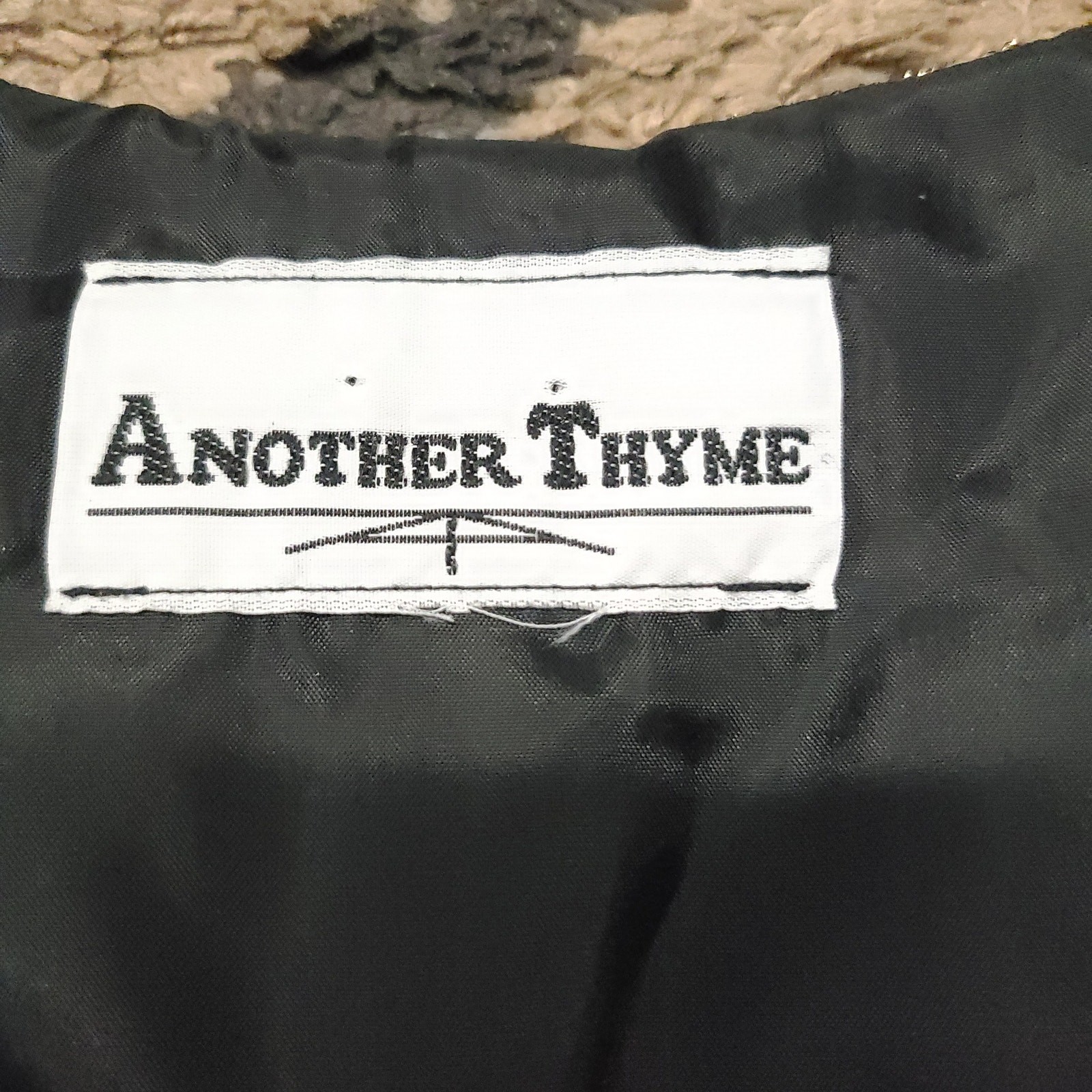 Vintage Another Thyme Womans Shirt Sparkles Glittery Multi-Color estimated S/M