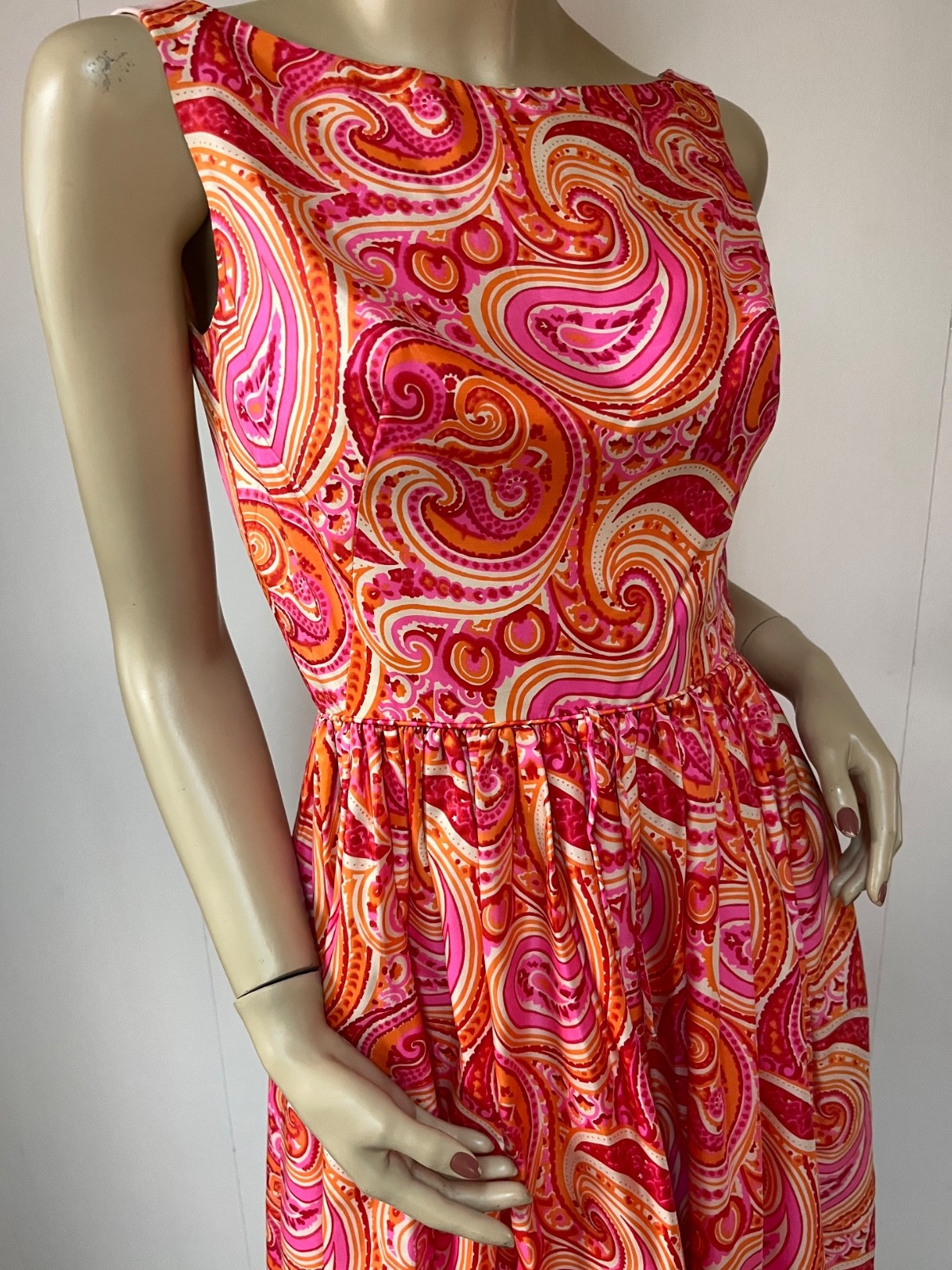 9 Pc Late 1940s – 1990s Colorful Summer Dress/Skirt Lot Linen Cotton Silk Rayon