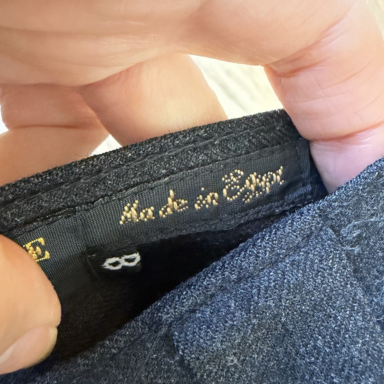 Vintage Giorgio Sant’Angelo “Gold” Black Wool Trousers Women’s 8 Fully Lined
