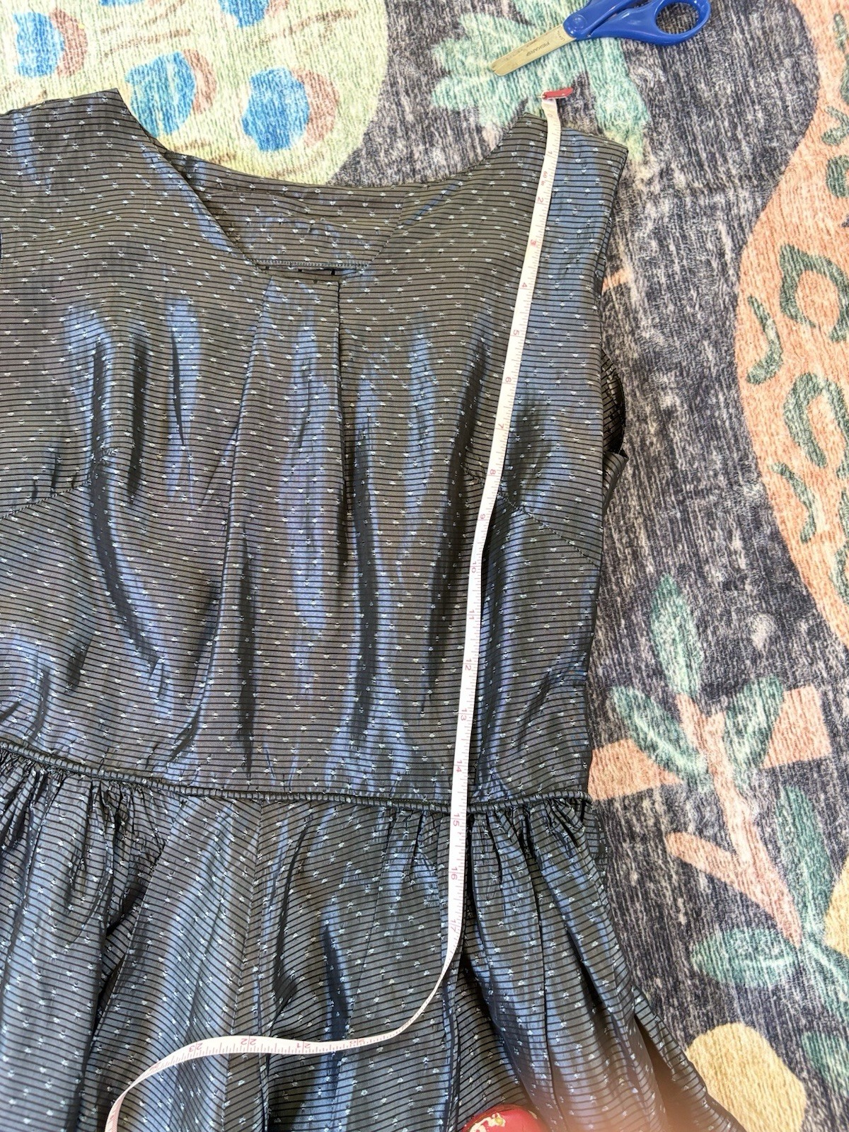 1950s Handmade Taffeta Gown and Matching Bolero Jacket SM