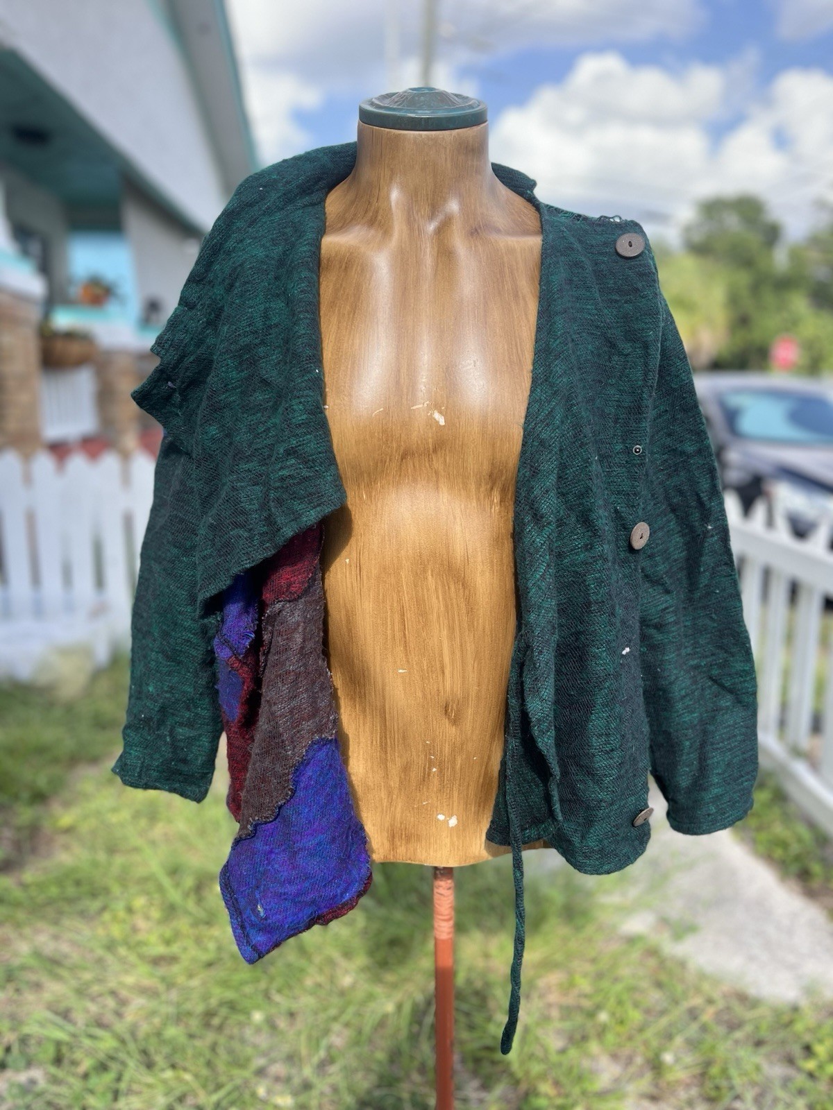 Vtg Lakhay’s Collection Hand Made Wool Sweater Made In Nepal Bohemian L/XL