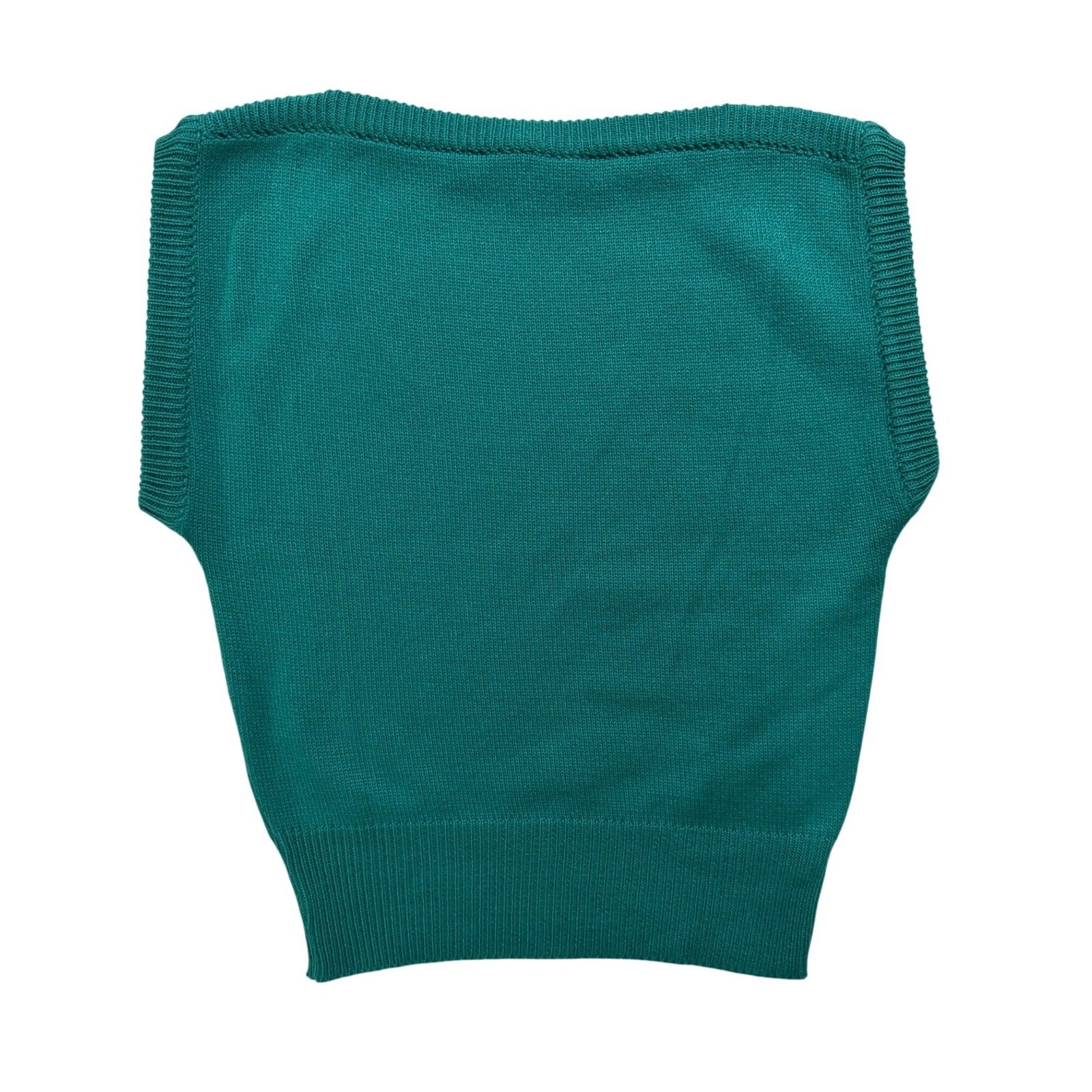 James Kenrob by Dalton Vintage Teal Green Cable Knit Sleeveless Shell Top Sz 10