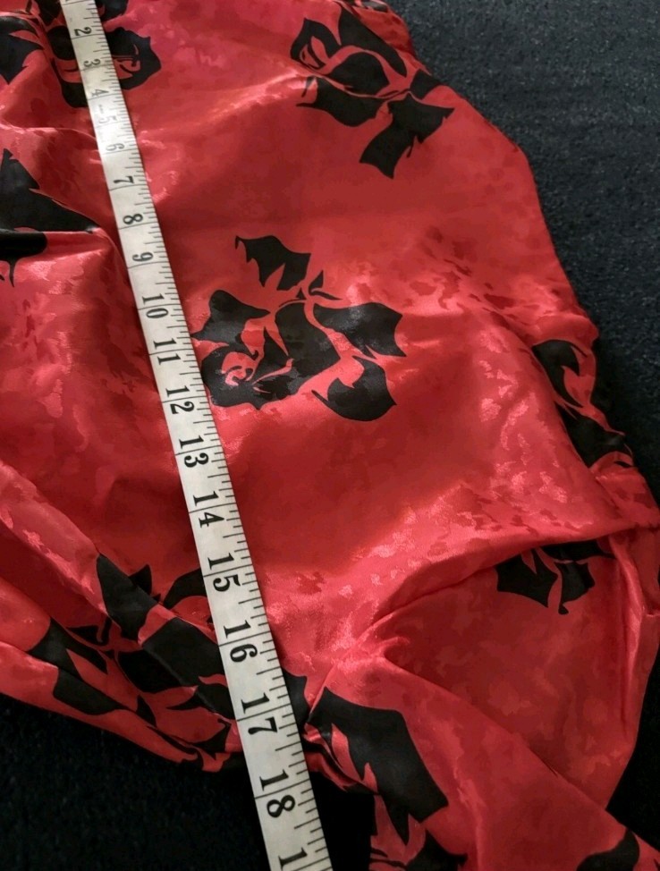 Jonathan Martin Vintage 80s Red Wrap Dress Whimsigoth Alt New Wave