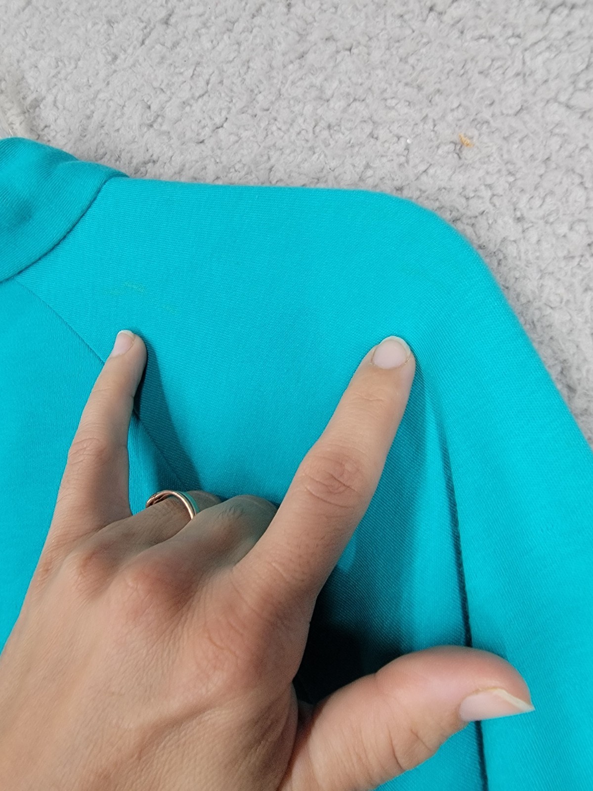 Vintage 80s Womens Pullover Sweatshirt Large Turquoise And Pink Skyr Top Stripe