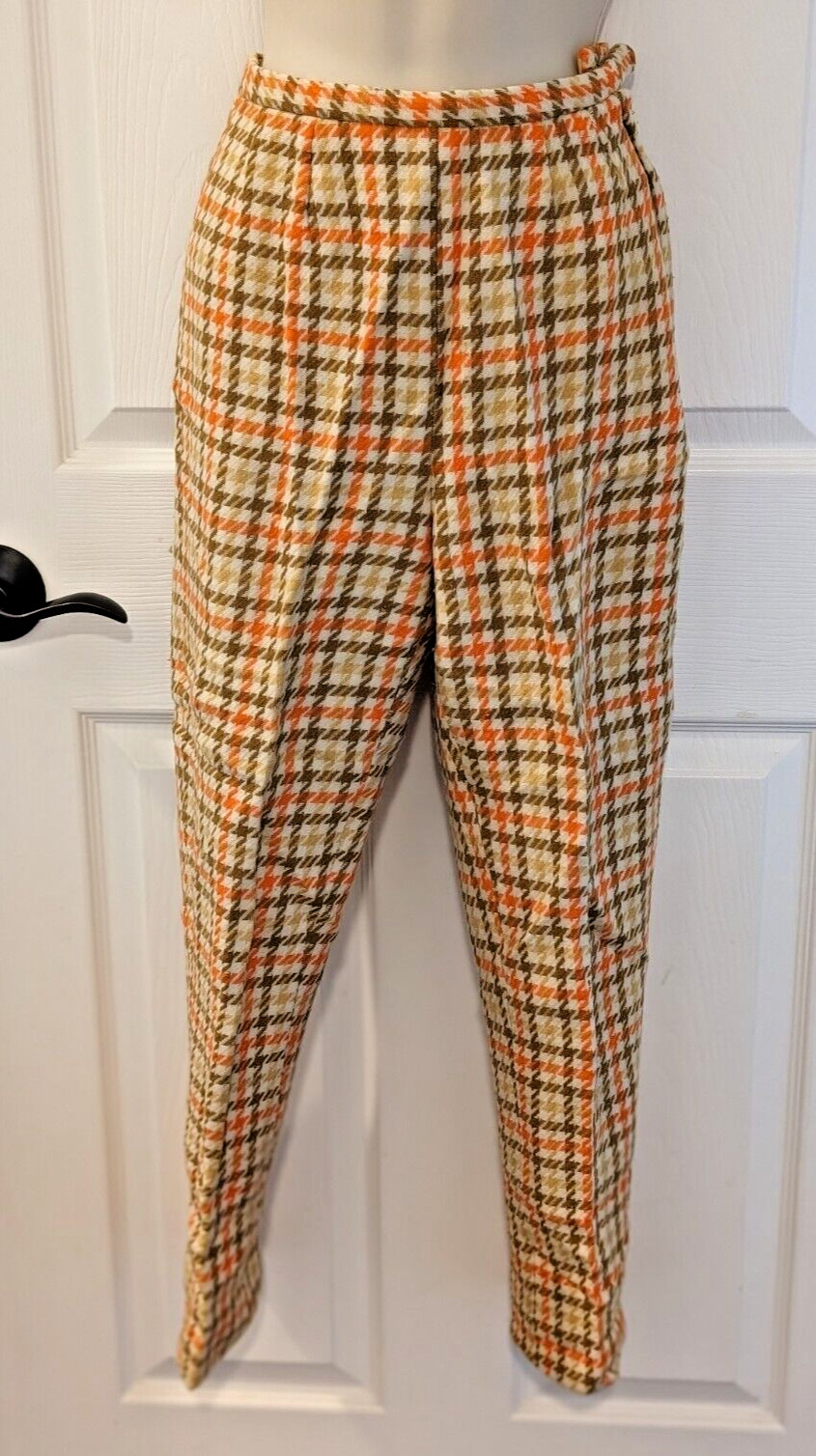Women’s VTG 60s Miss Holly Wool Houdstooth Pants