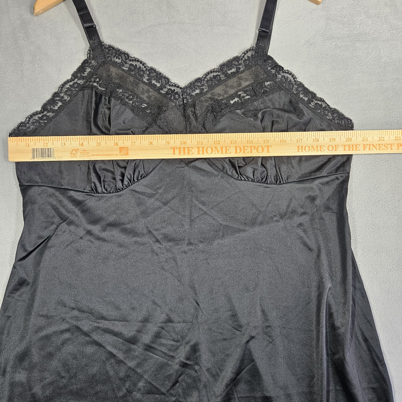 Vintage Lorraine Slip Womens 44 Dress Lingerie Delicate Lace Goth Babydoll
