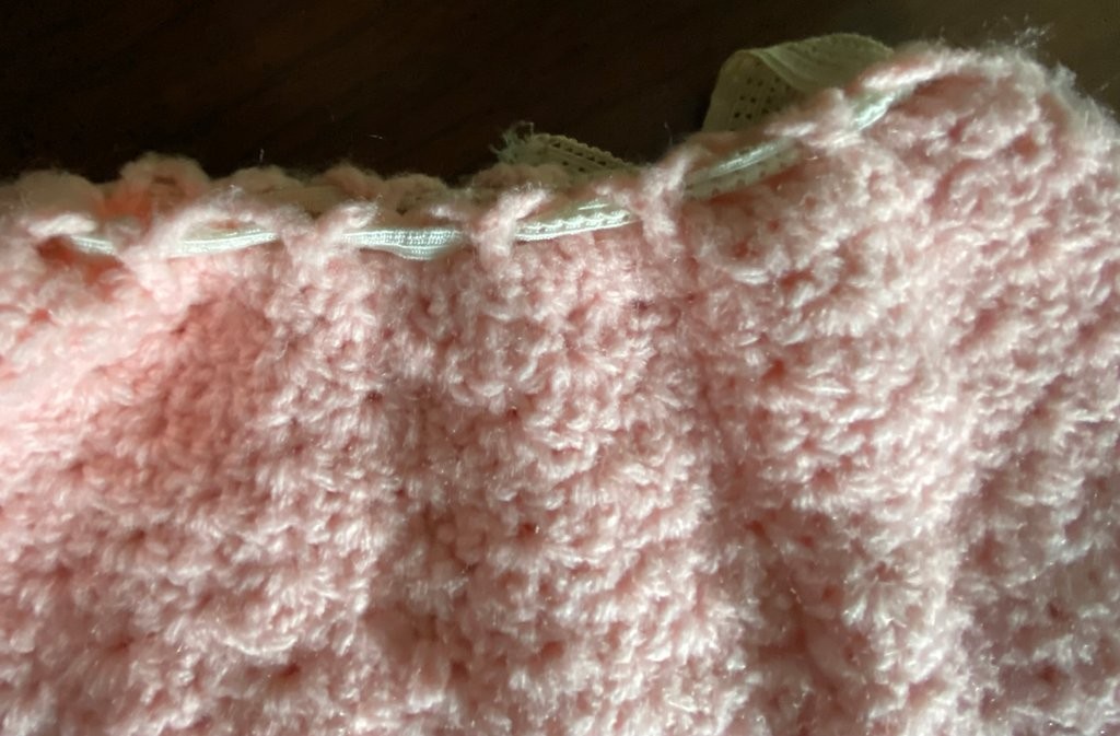 Handmade Vintage Crochet Pink Skirt & Vest