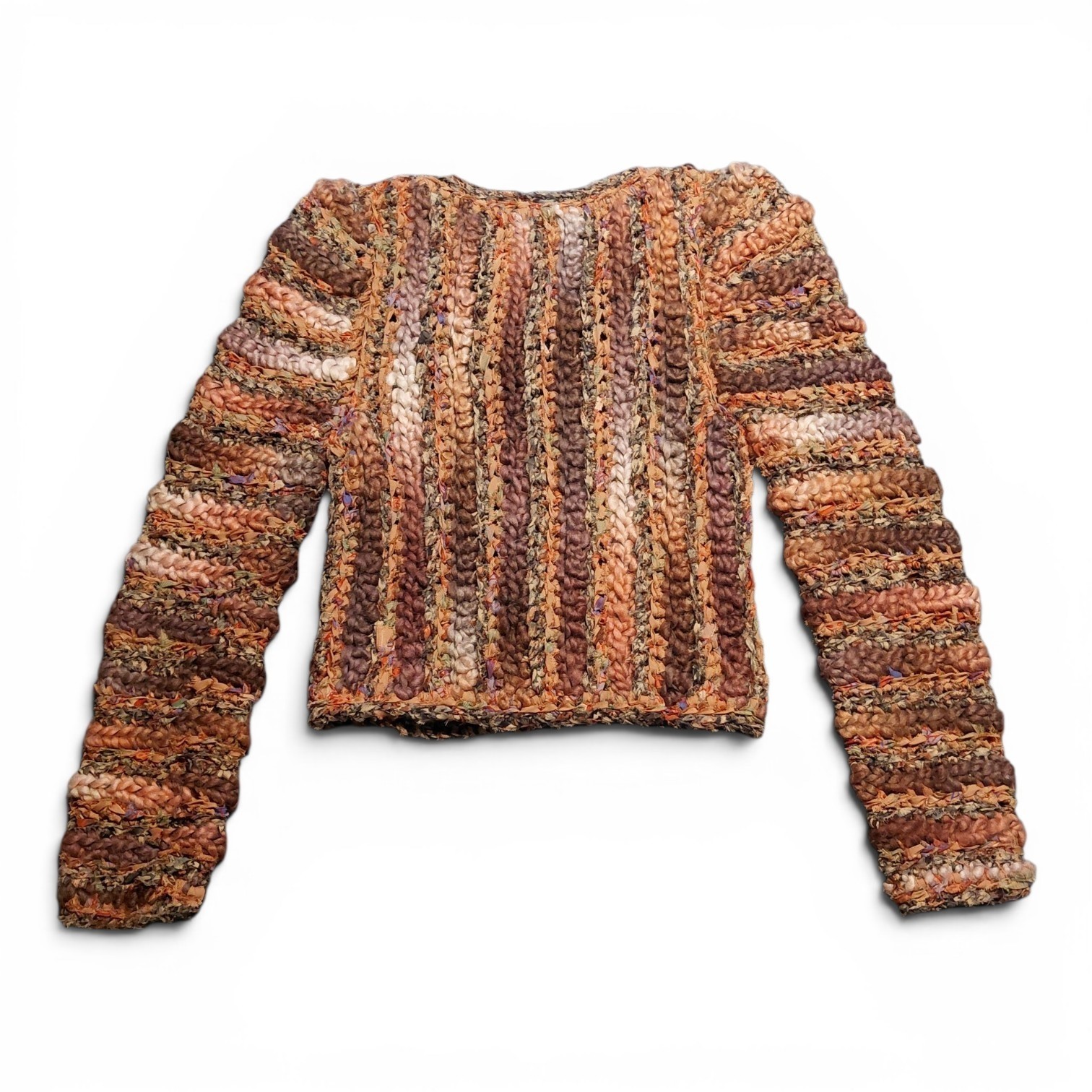 1983 Estelle Gracer Wearable Art Jacket British Coin Button Rare Archival Bouclé