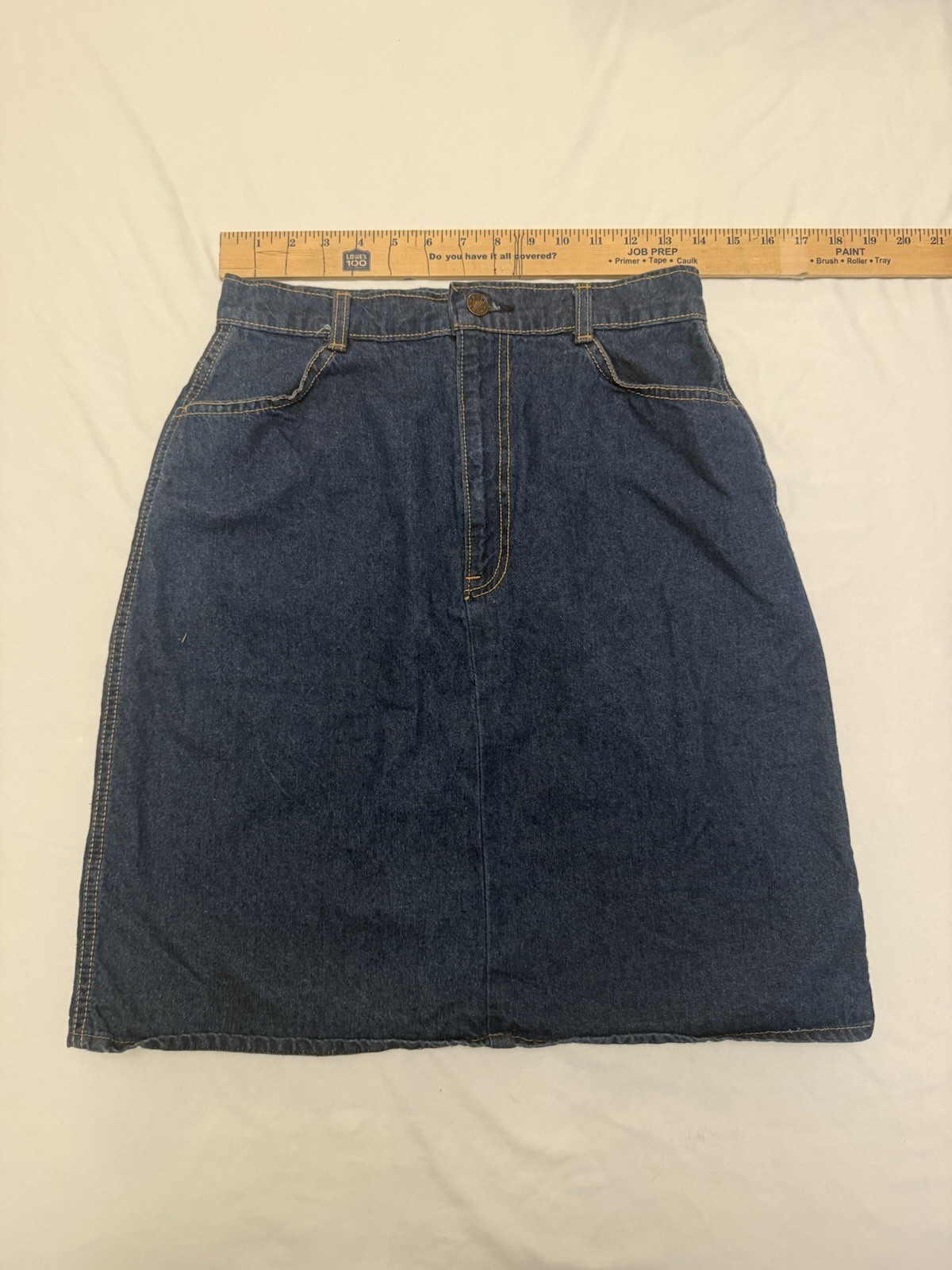 Vintage Hunt Club JC Penney 100% Cotton Denim Skirt Women&rsquo;s Size S/M