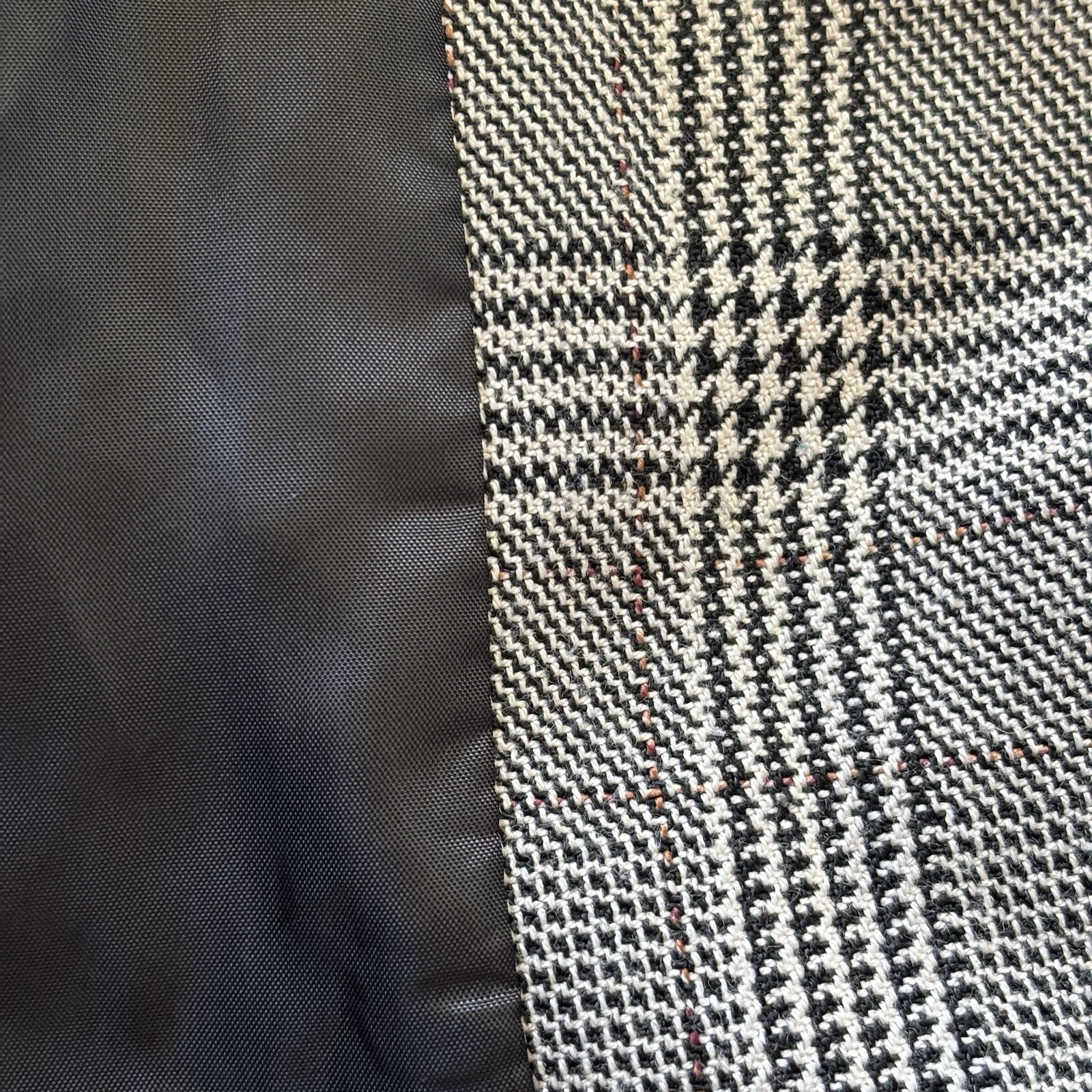 Vintage Levine Classics Suit Jacket Blazer 14 Gray Glen Plaid Pockets Timeless