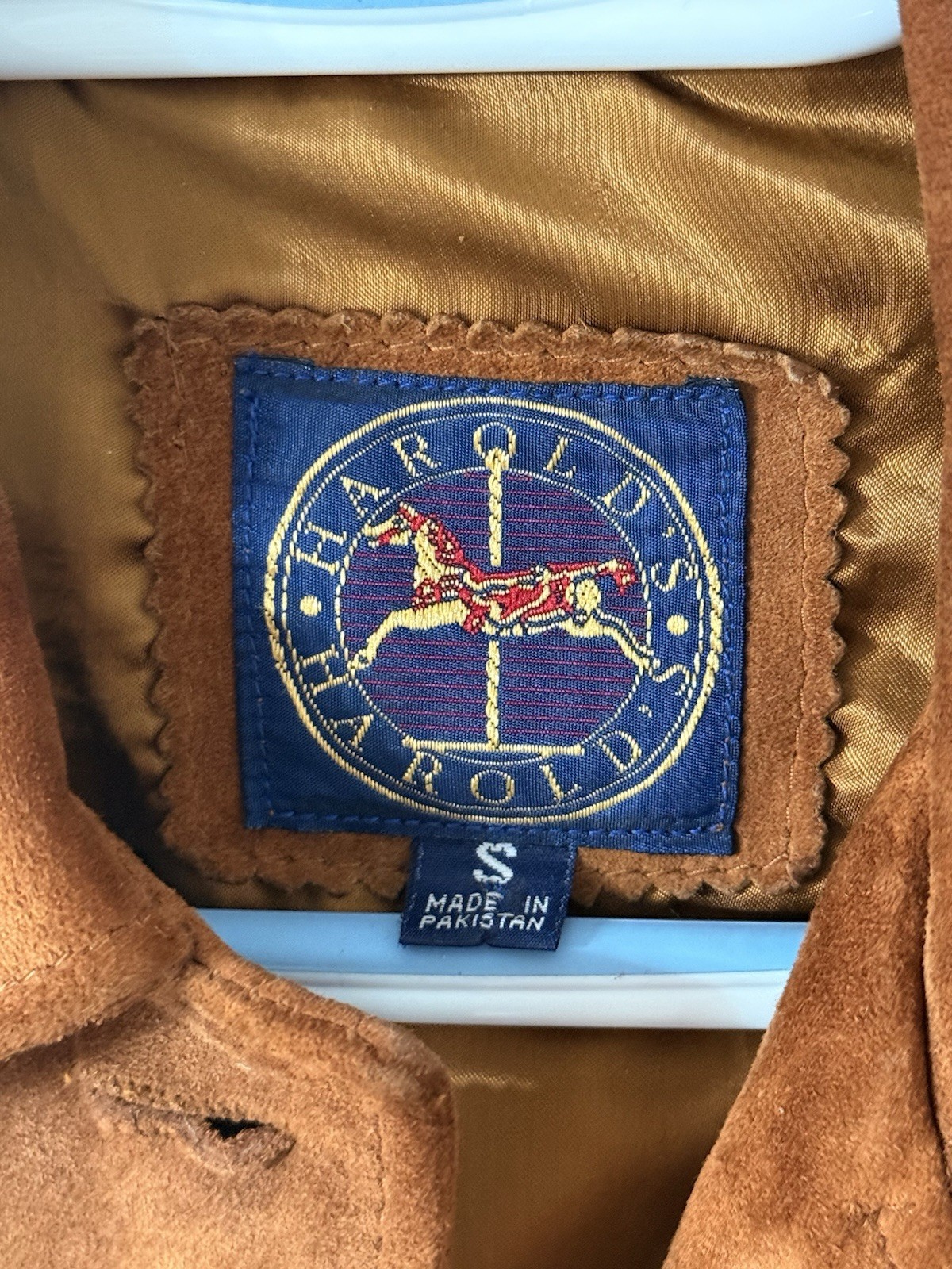 Vintage Harold’s Jacket | Leather Exterior | Size S | Made In Pakistan
