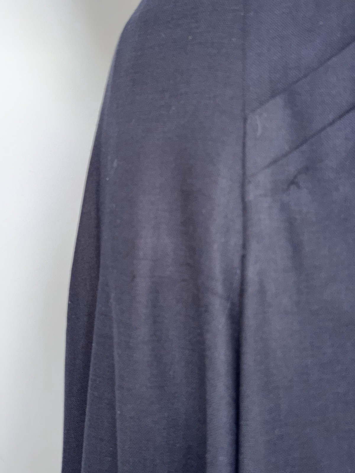 Vintage 90s Escada Margaretha Ley Women&rsquo;s Navy Wool Knee Length Dress Sz 38
