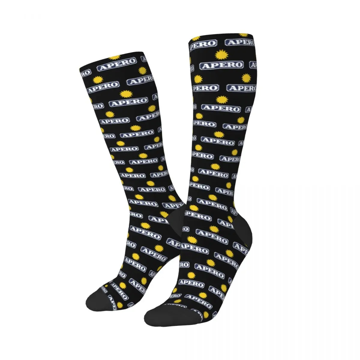 All Seasons Aperitif Apero Socks Harajuku Sport Middle Tube Socks Soft Hip Hop