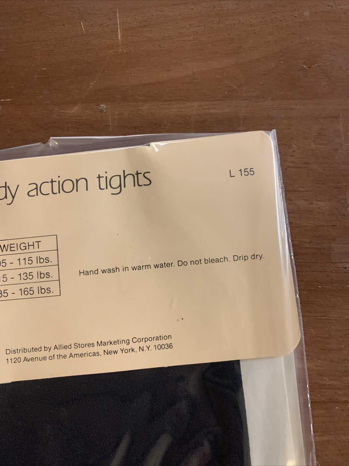 Vintage 1980s NOS Donaldson’s body action tights dance aerobics Black Medium