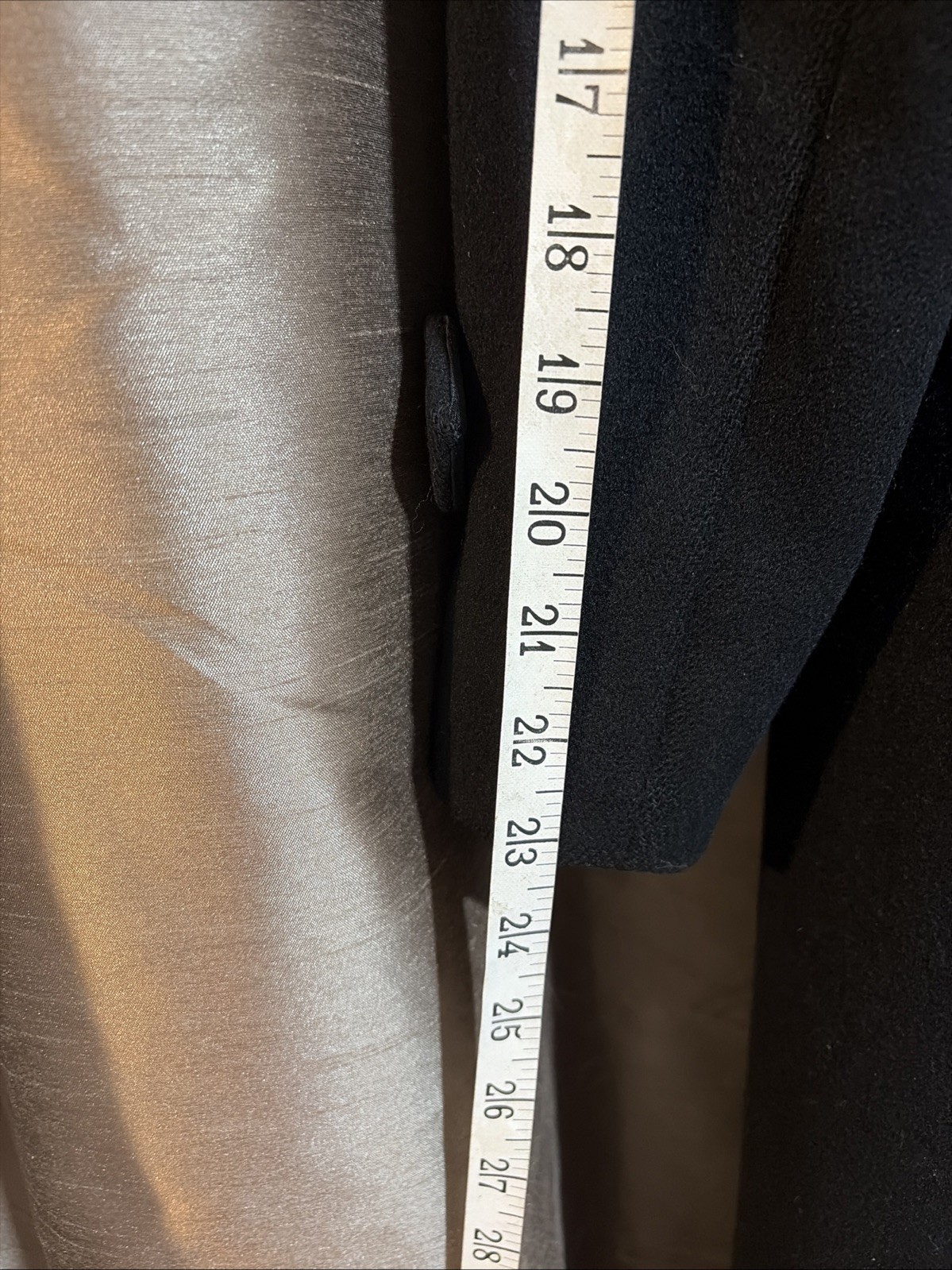 VTG Evan Picone Long 100% Wool Double Breasted Coat Women&rsquo;s Medium Black (8?)