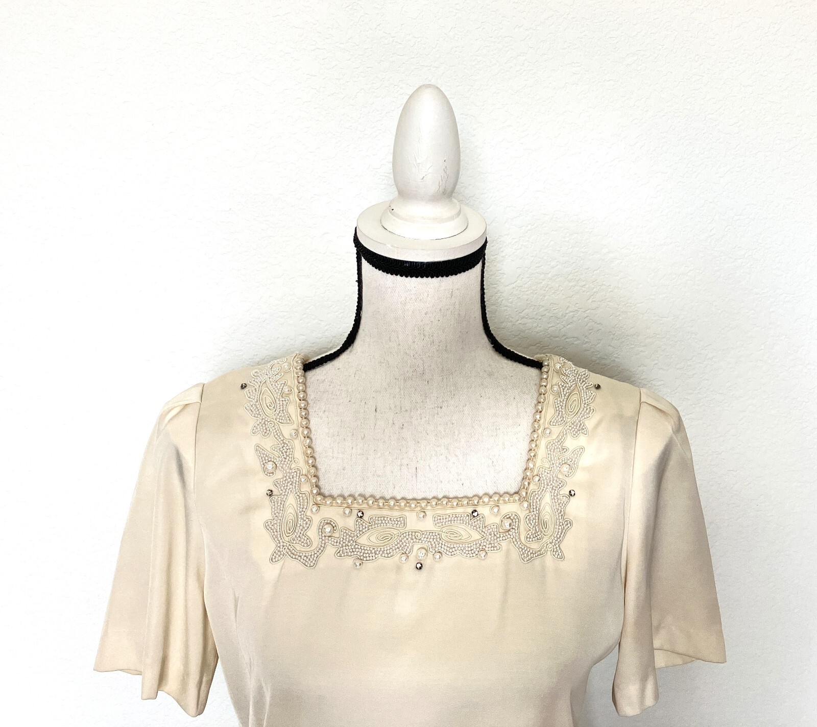 Nolan Miller Dynasty Collection, 1980s Beaded Evening Top