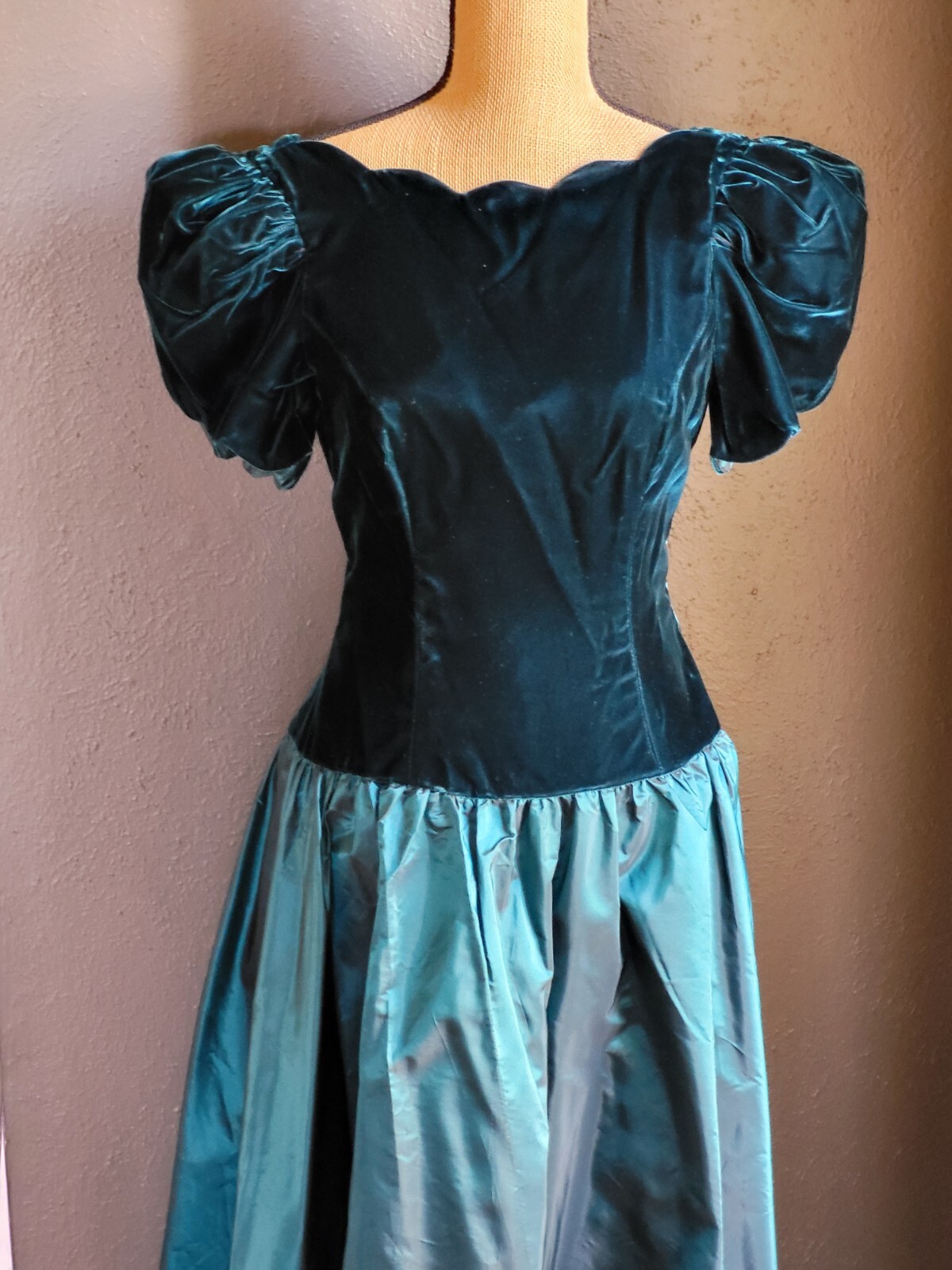 Alfred Angelo Dance Allure Vintage 80s Dead Stock With Tags Teal
