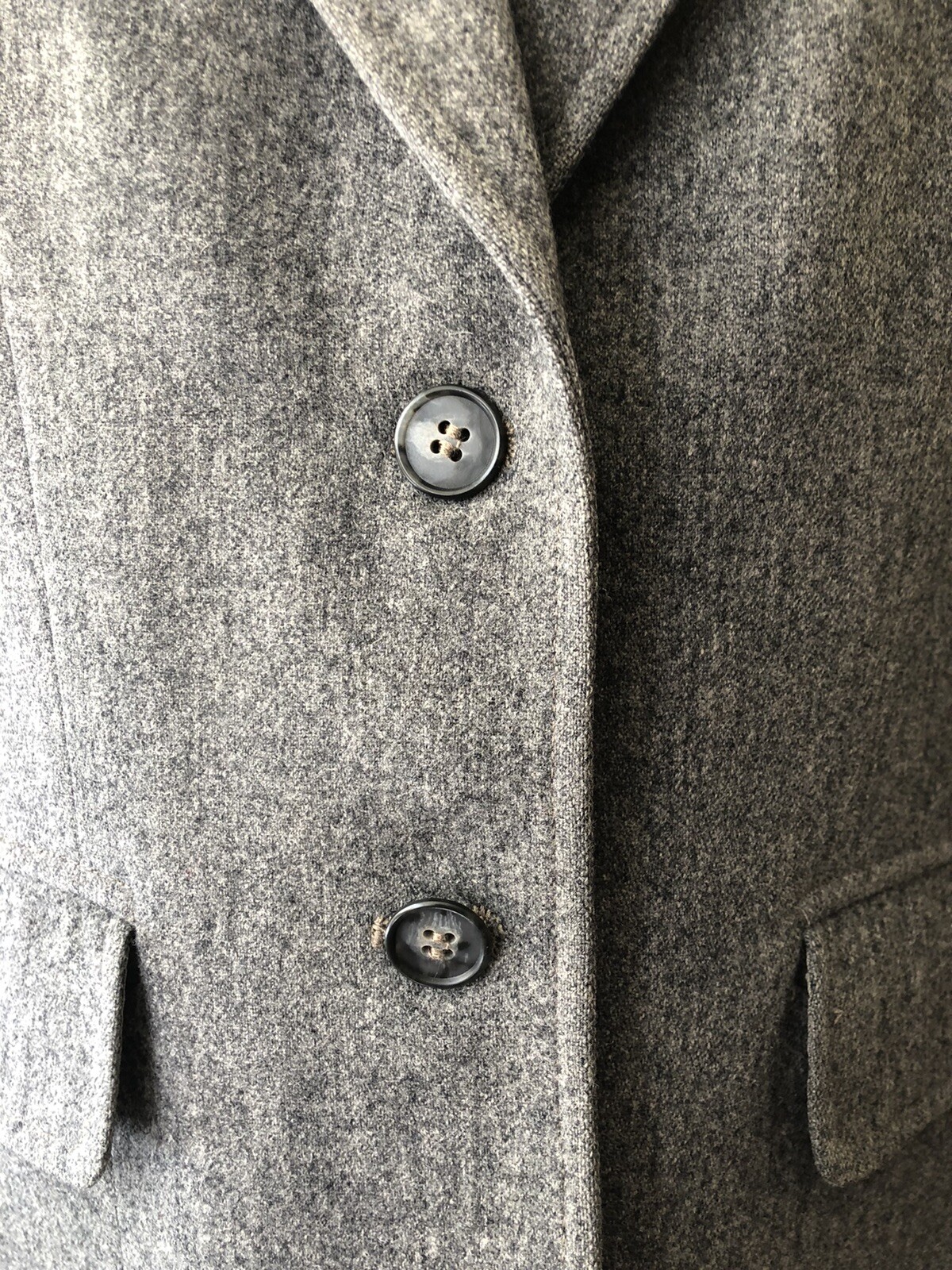 Vintage &rsquo;80s Evan Picone Classic Heathered Gray Blazer Dark Academia Preppy S/M