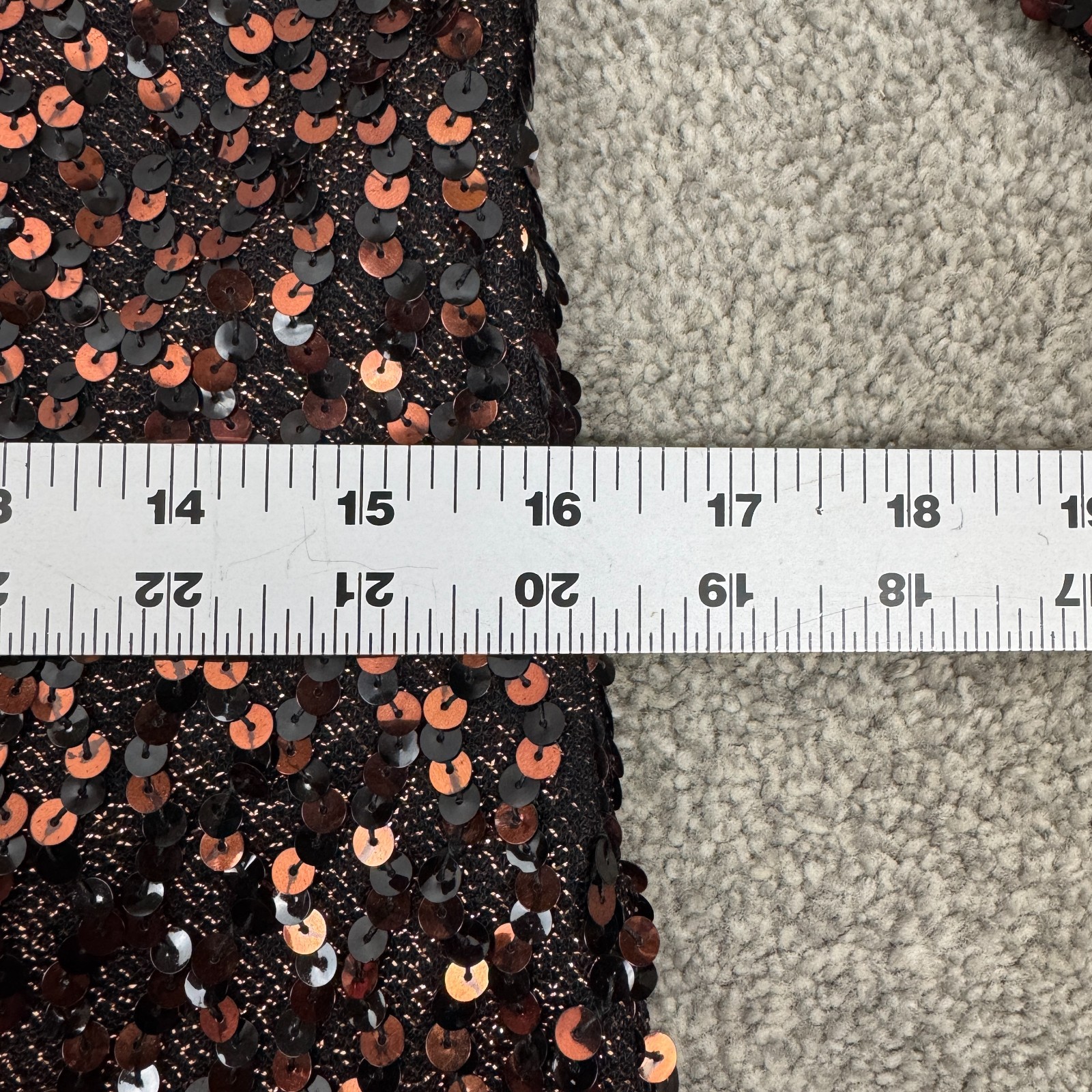 Marita By Anthony Muto Retro Bronze Sequined Long Vintage Dress 60&rsquo;s