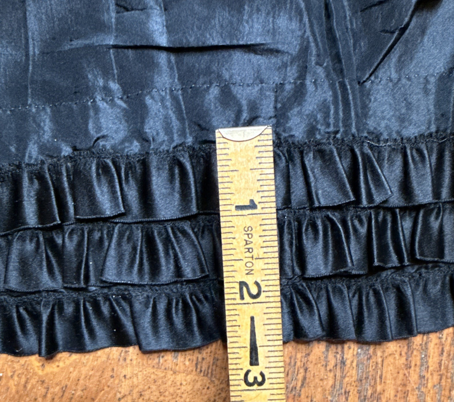 Antique Victorian Wounded Bird Silk Taffeta Petticoat – Pink Selvage – c. 1890