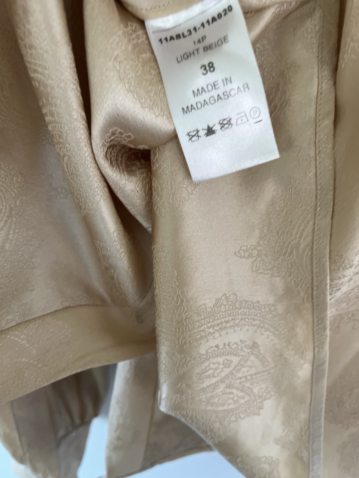 Chloe 2011 Hannah MacGibbon Silk Vintage Blouse Size 38