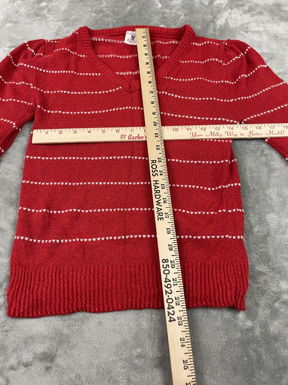 Vintage Centennial Sweater Womens Small (see Measured) Pullover Knit USA Made