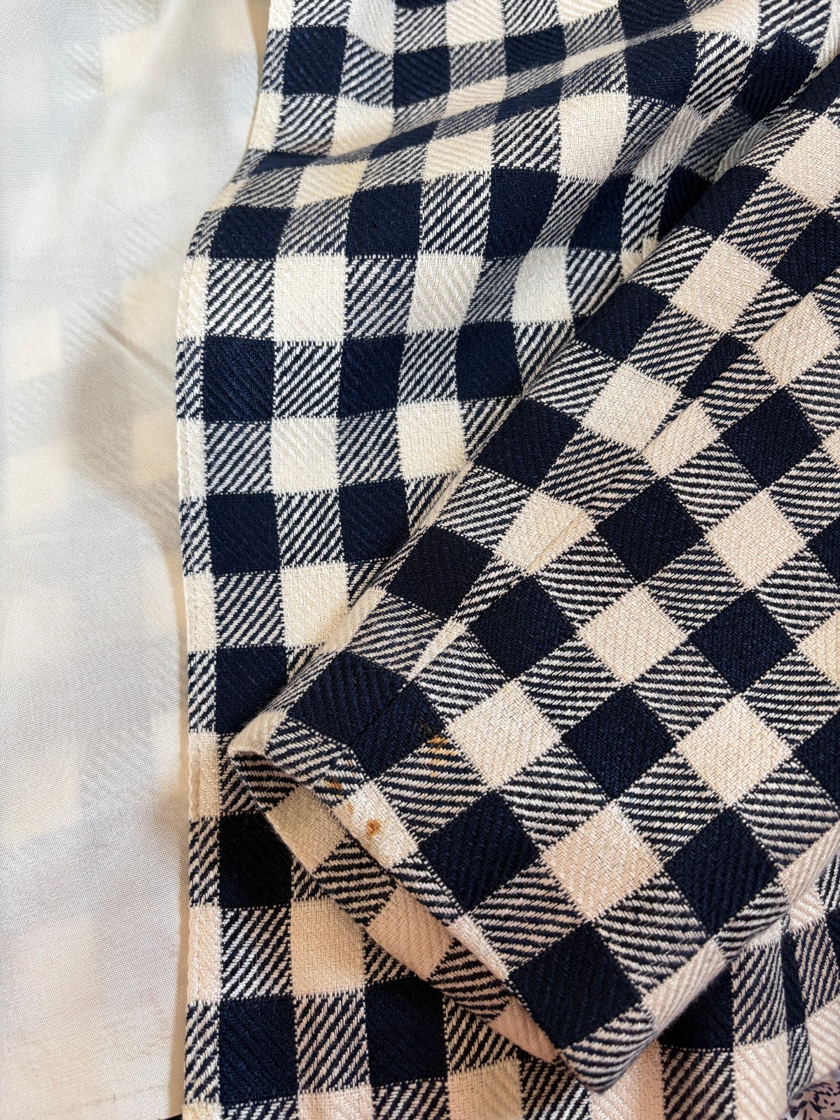 Vintage 1970s Country Suburbans Gingham Blazer Jacket ILGWU Union Made Size 12