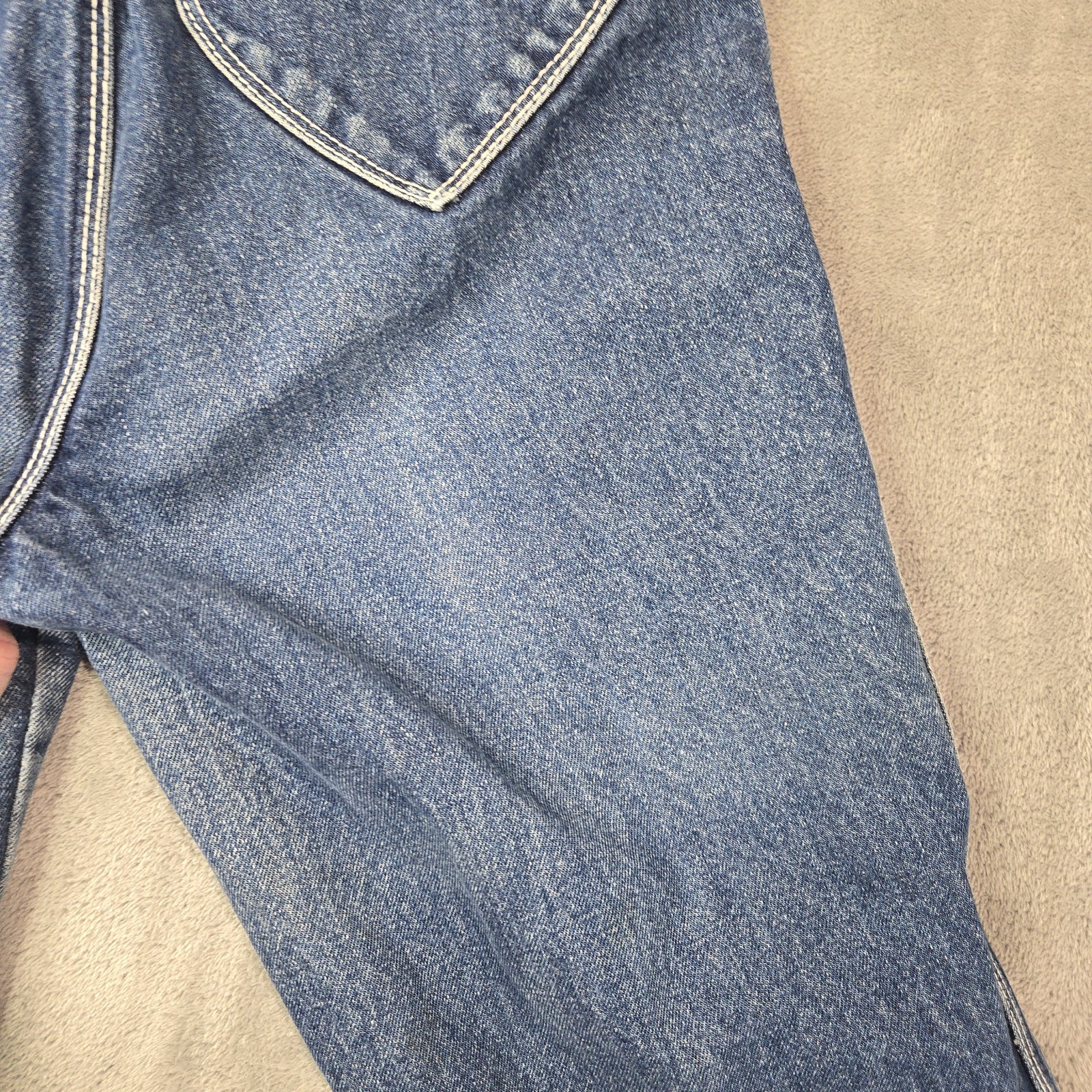 Vintage 70s 80s Lawman Jeans 30 XL Hemmed (~26&Prime;x27&Prime;) Blue Fade Denim 100% Cotton