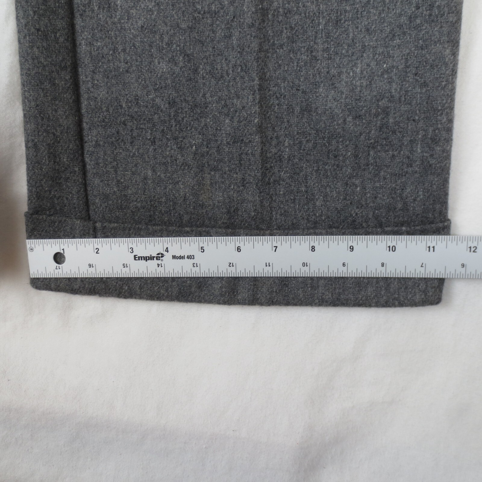 Vintage 70s Levis Pants 28×30 Gray Wool Blend High Waist Wide Leg Flared Cuffed