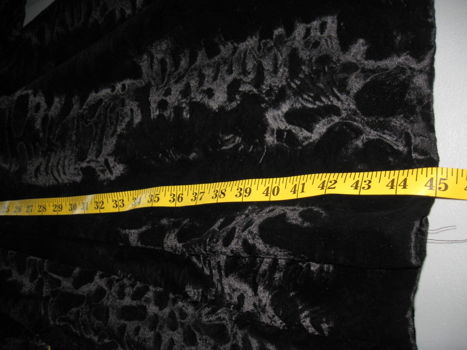 Vintage 1960&rsquo;s Black Crushed Velvet Coat Montaldo&rsquo;s & Borella Sportowne England