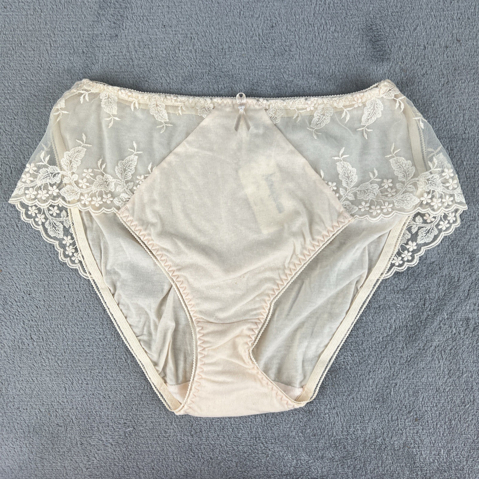 Vintage Wacoal Panties Womens Large Briefs Ivory Lace New w Tags 84963 Old Stock