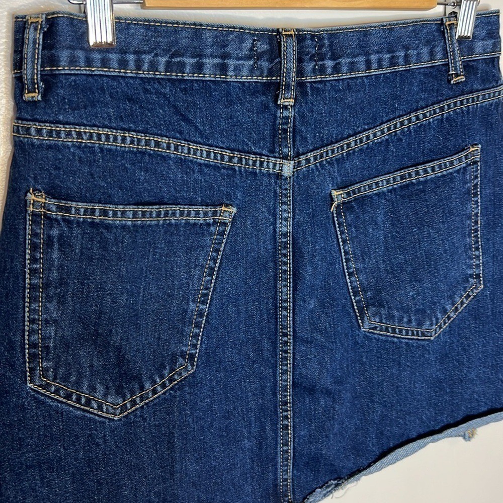 Forever 21 Denim Button-Front A-Line Skirt Size 6