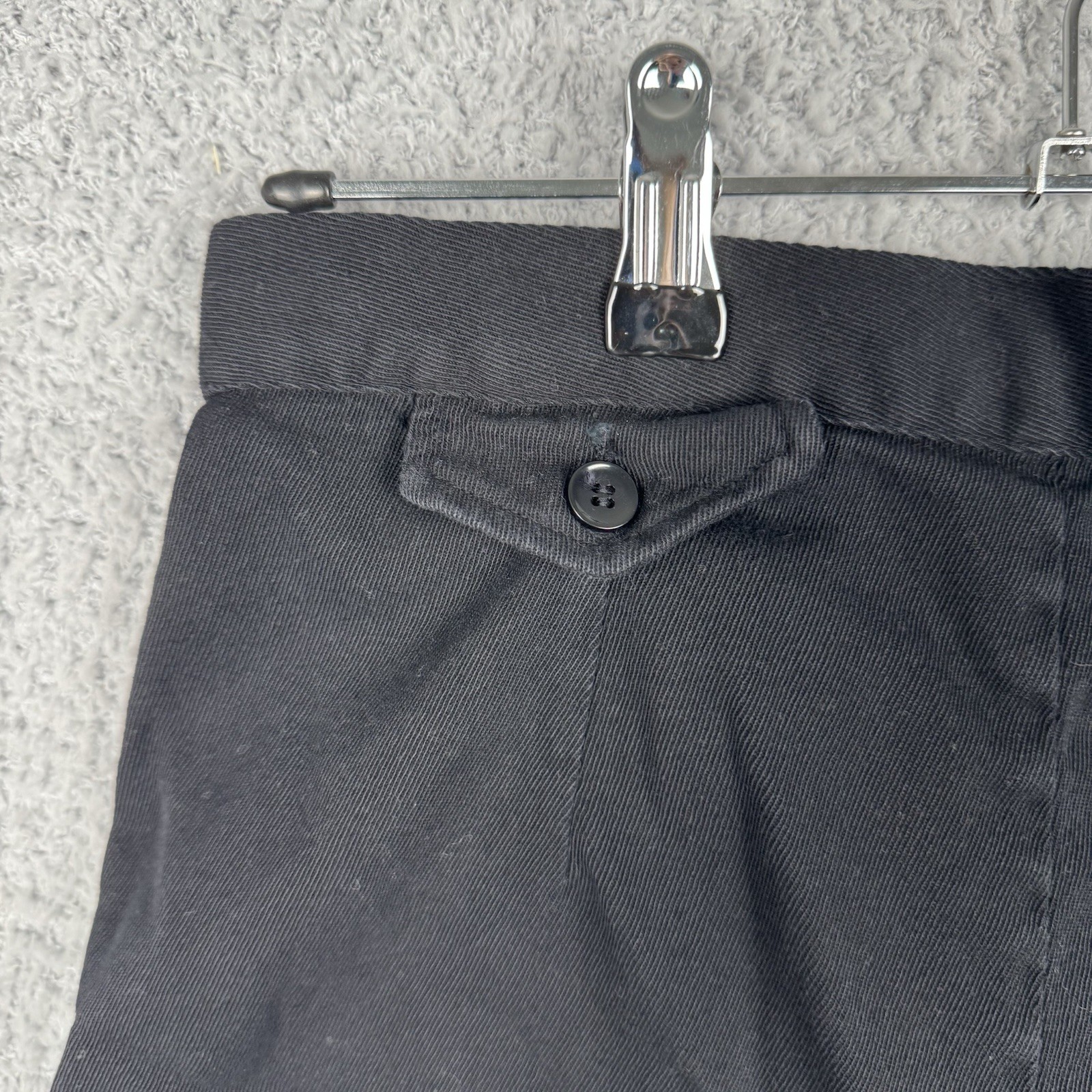 Vintage 1940s Jantzen Cotton Twill High Waist Shorts Navy Size 14 Made in USA