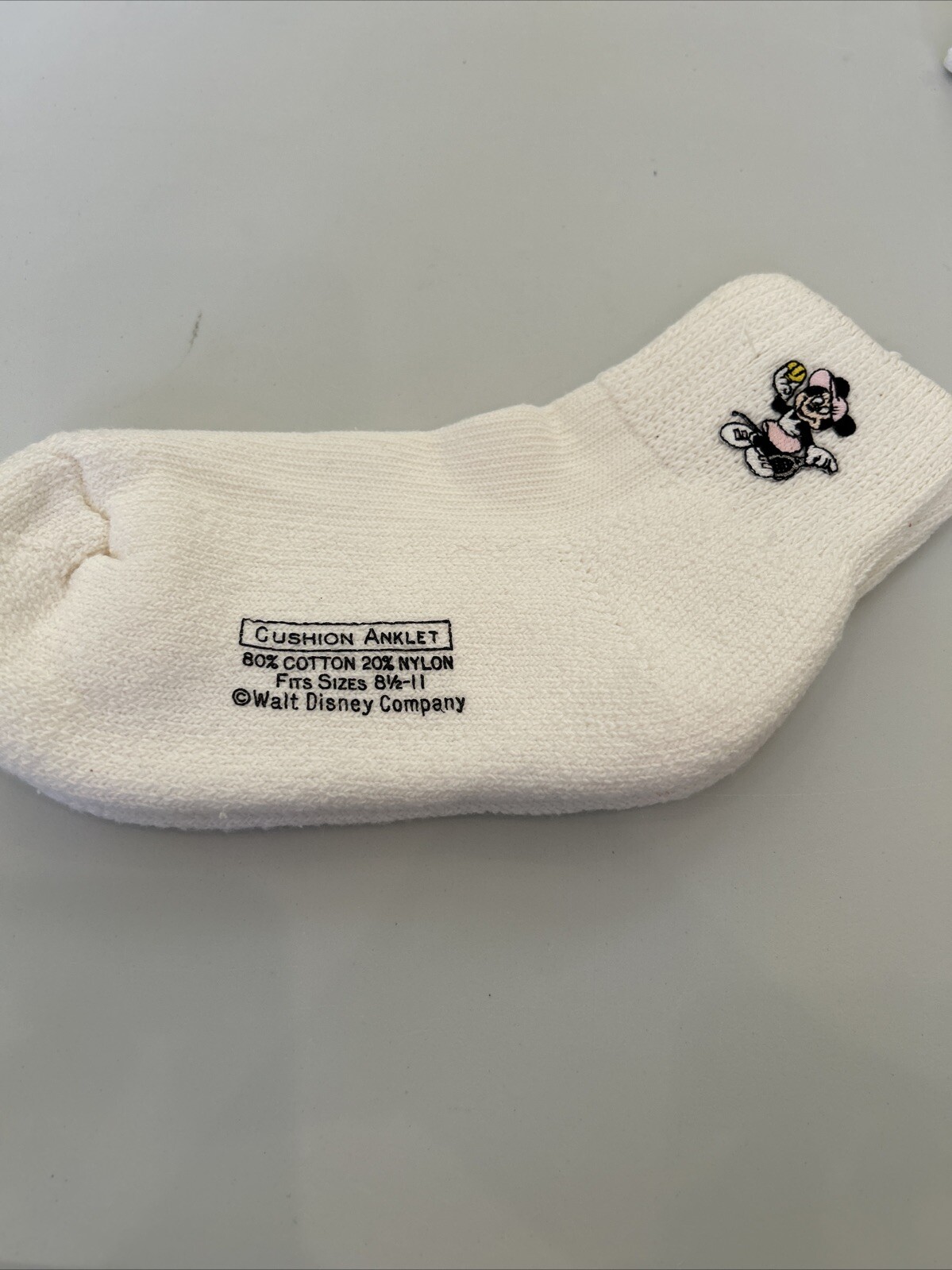 VTG 90s Socks Women&rsquo;s Walt Disney Minnie Mouse Tennis Cushion Ankle Golf 8.5-11.