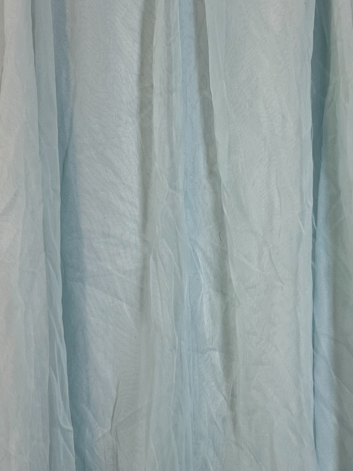 Vintage Gossard Artemis BLUE CHIFFON NIGHTGOWN~Babydoll Nightie*S Sleepwear*Rose
