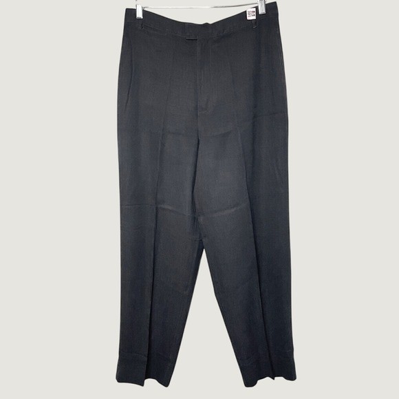 TOMMY BAHAMA VTG (00&rsquo;s) Women&rsquo;s Lightly Textured Black Silk Dress Pants, Size 14