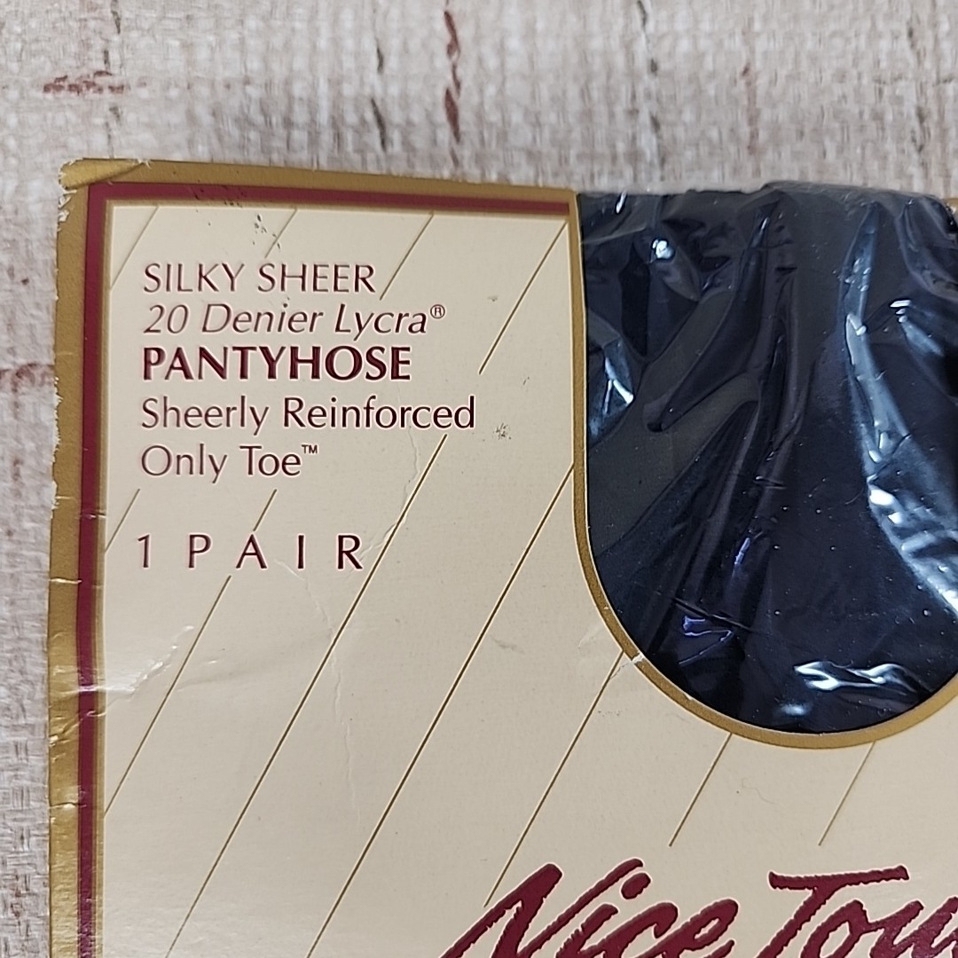 Nice Touch Silken Sheers Full Figure TALL Navy 20 Denier Lycra Pantyhose 1 Pair