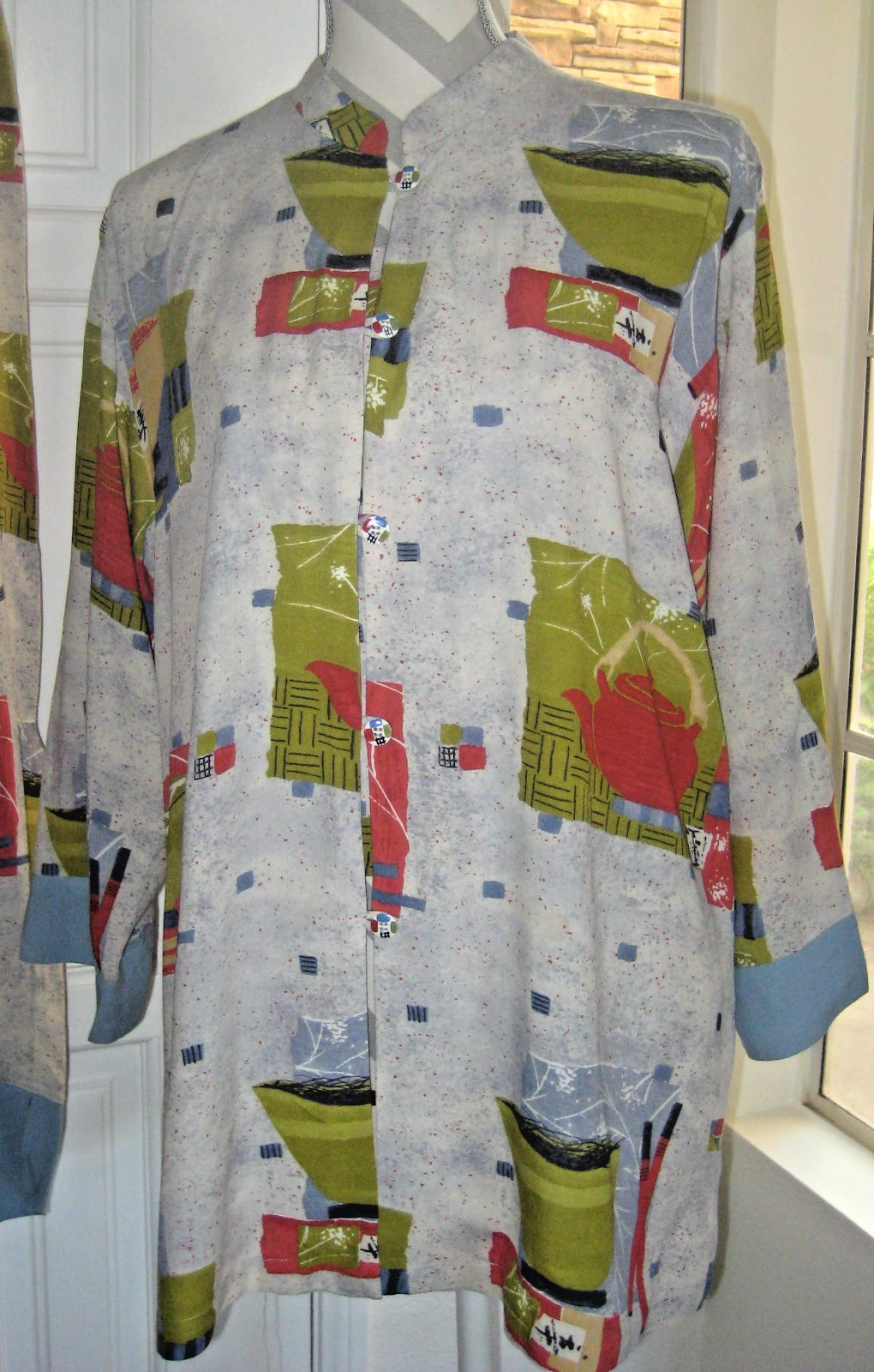 Vintage Jams World rayon Chopstick 3 pcs cami (L) tunic (L) pants (S) set L/S