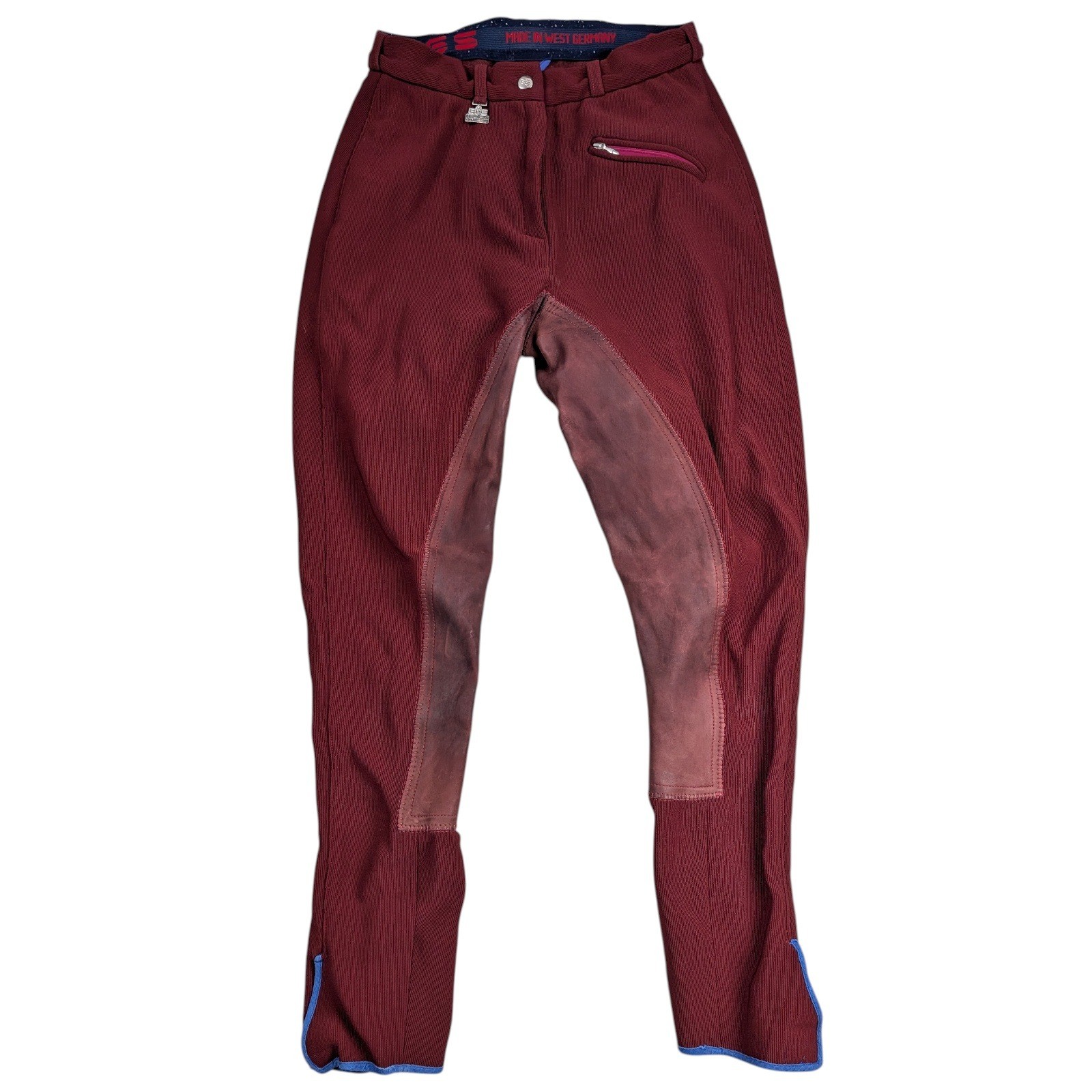 Vintage Georg Schumacher Equestrian Pants West Germany Women&rsquo;s Size 28L Red